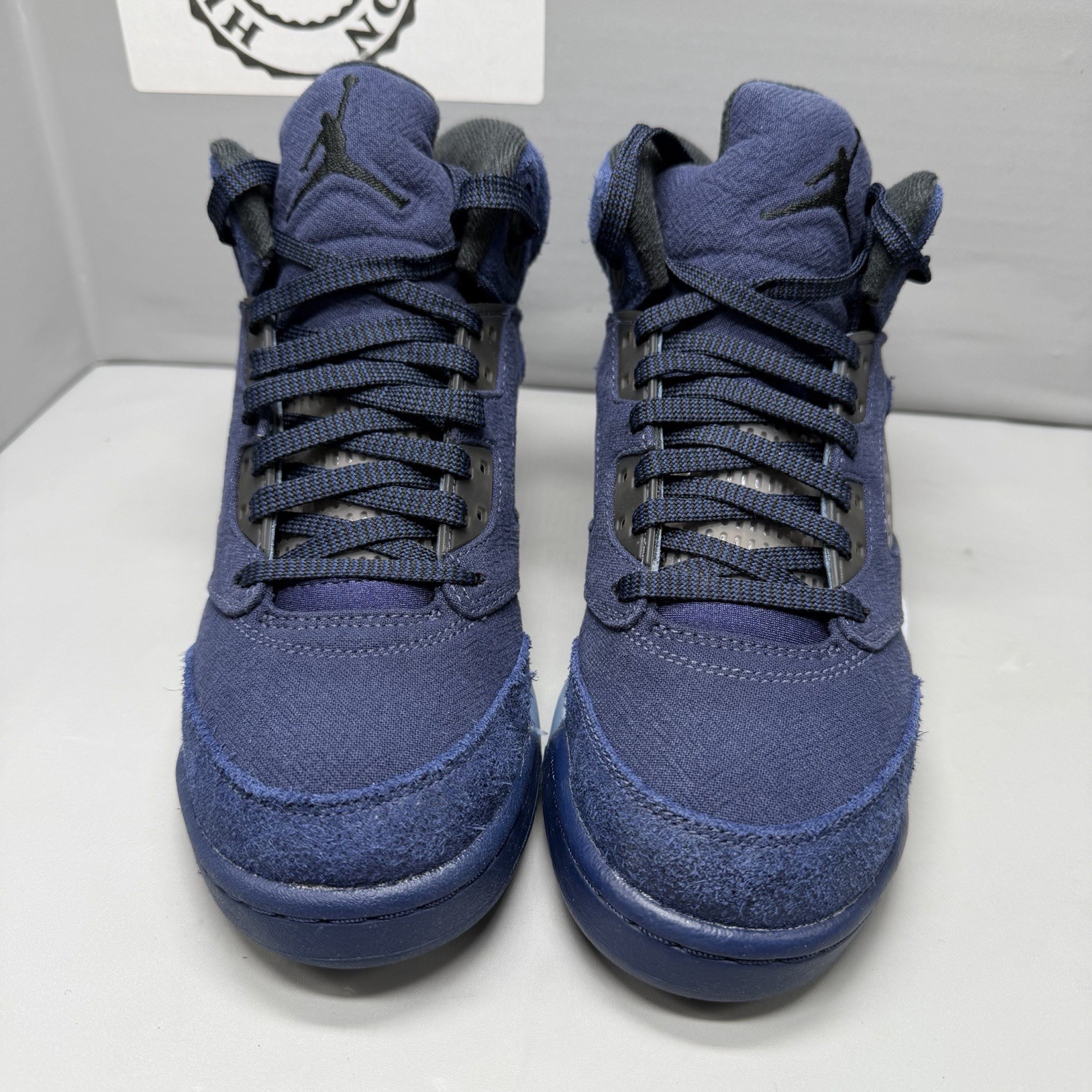 Air Jordan 5 Retro Midnight Navy Sneaker FN5452-400 Youth Sz 6Y Women 7.5 Bgrade