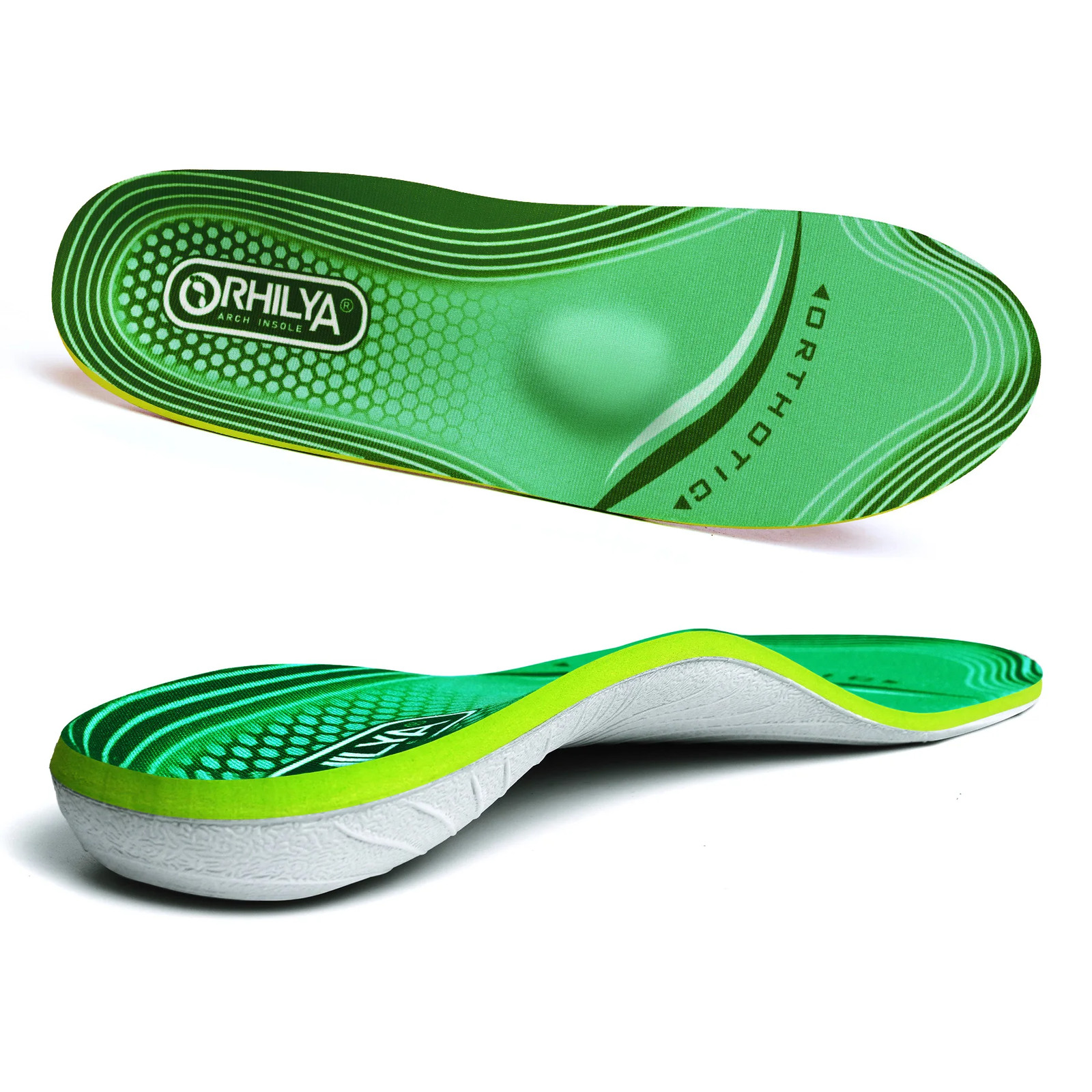 Plantar Fasciitis Relief Orthopedic Insole Flat Feet High Arch Support Metatarsa
