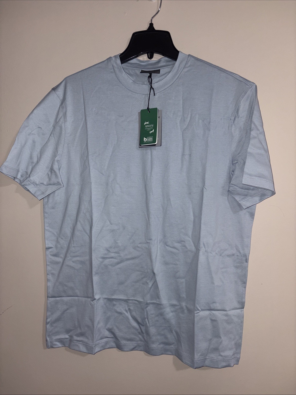 Emporio Armani Men’s Travel Essential T-shirt Color: Pearl Blue Size: M NEW