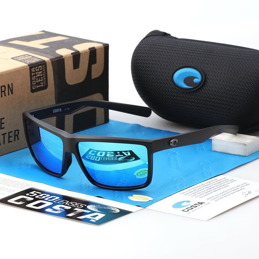 Costa Del Mar Rinconcito black Frame/blue 580P Polarized Lenses New IN BOX