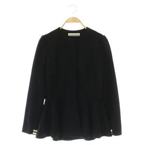 BORDERS at BALCONY Wool Peplum Jacket Navy Size 36 Ladies Blazer