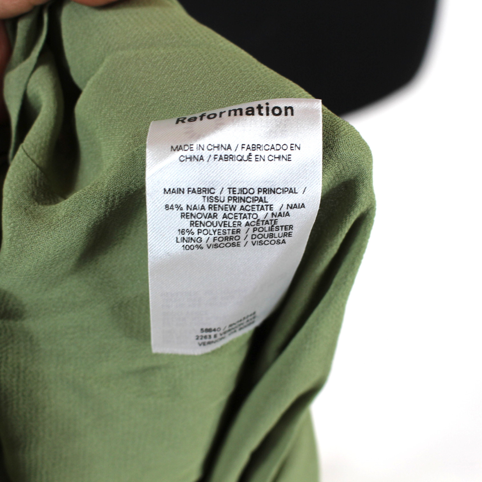 Reformation Kavi Satin Maxi Dress NEW Artichoke Green Side Slit Halter Size 6