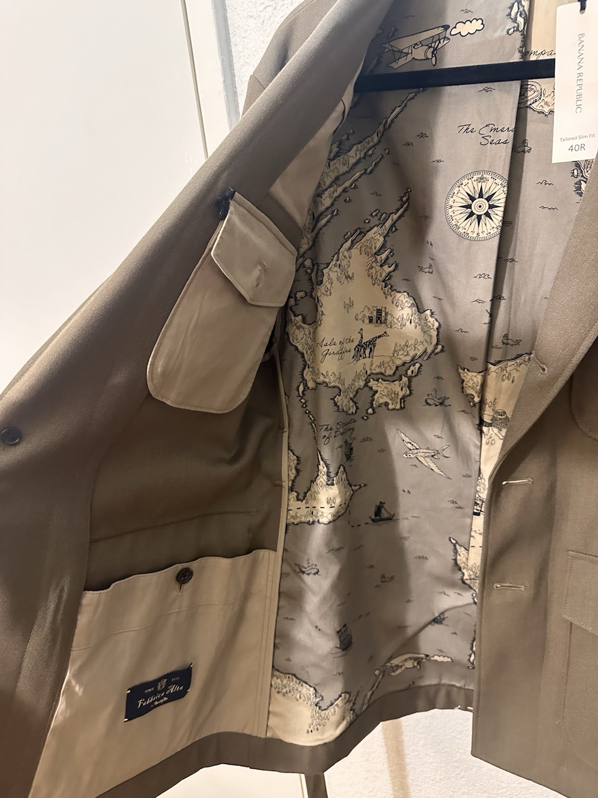 Banana Republic NEW Expedition 44 Heritage Mens Blazer Utility Safari Jacket