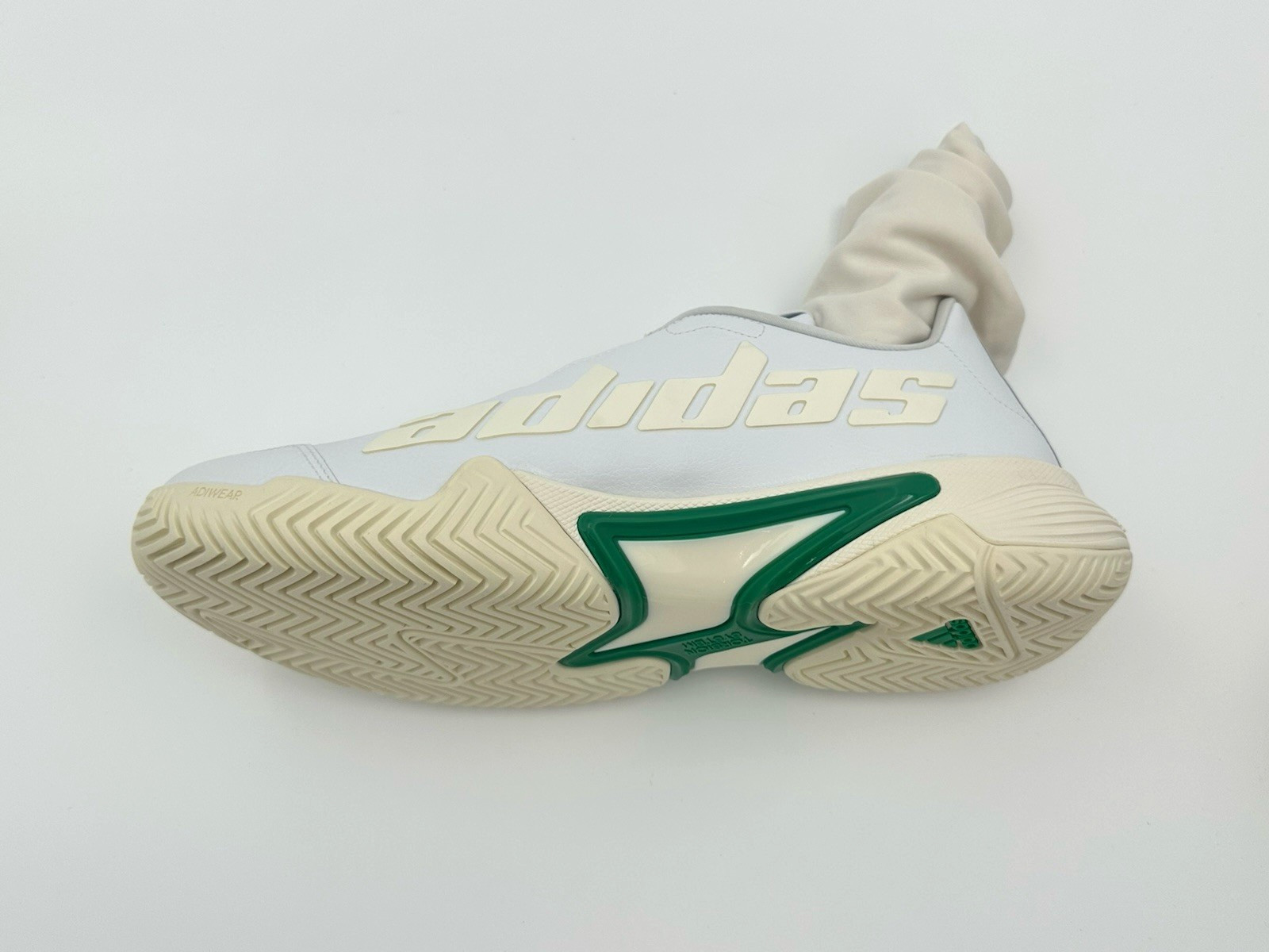 Adidas Barricade U Stanniversary Men’s Size 10 White Green Tennis Shoes GZ1408