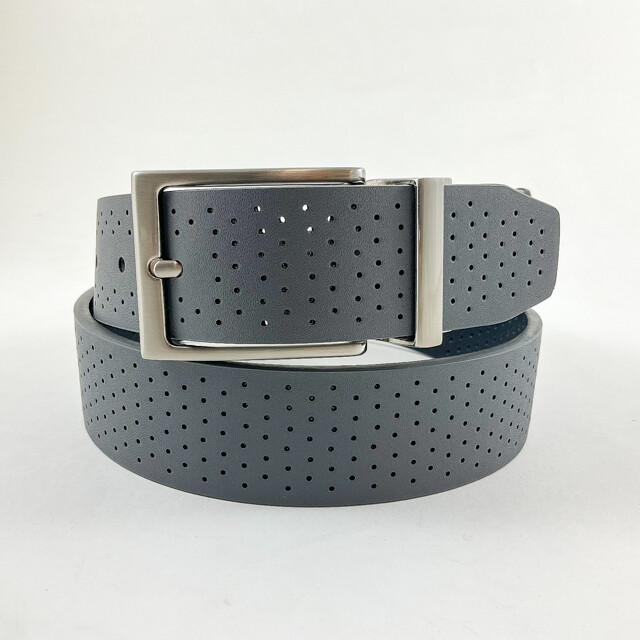 NIKE GOLF MEN’S PERFORATED REVERSIBLE BELT SIZE: 38 (FITS W36) GREY/BLACK 20187