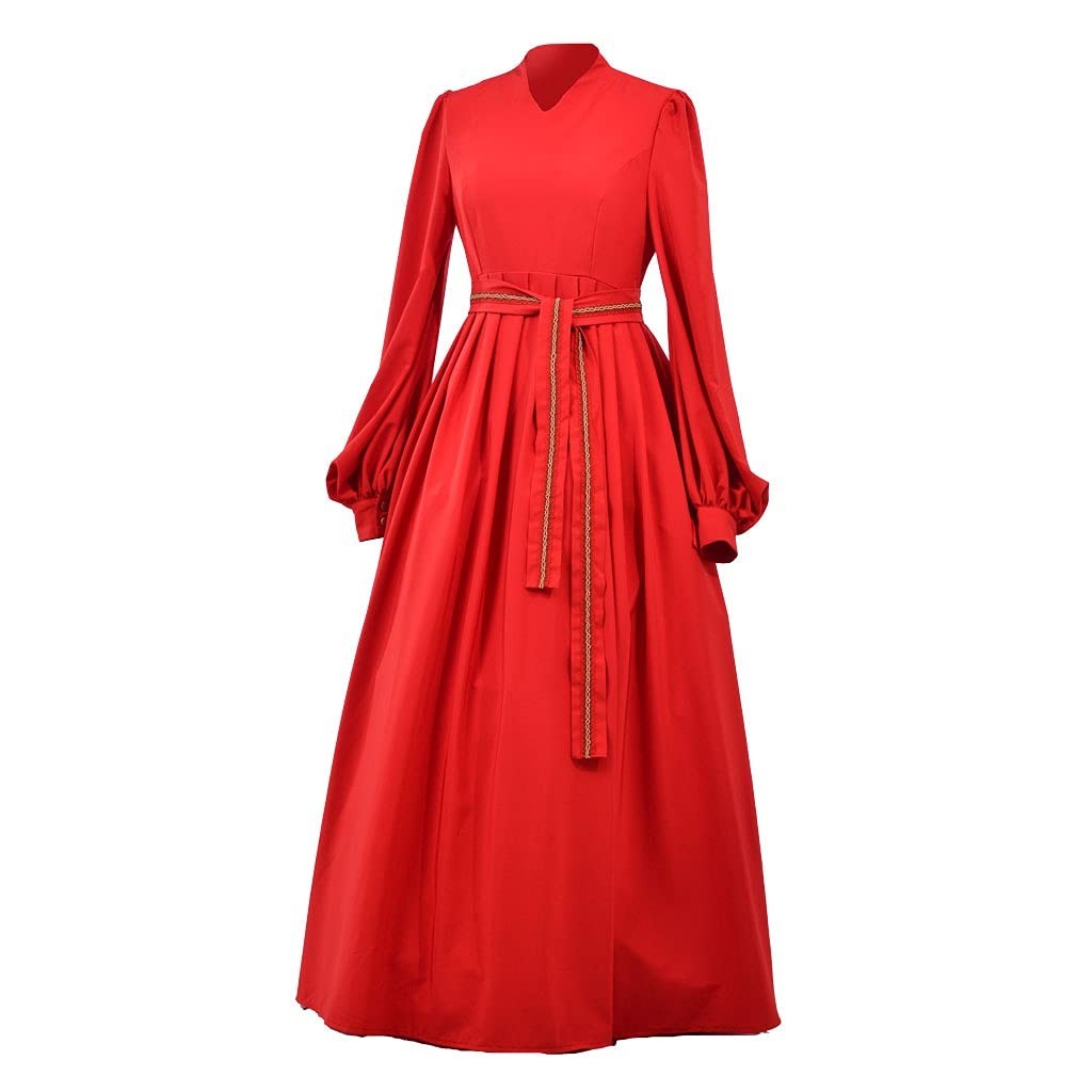 Elegant Princess Bride Costume for Women – Red Wedding Dress, Buttercup Cosplay,