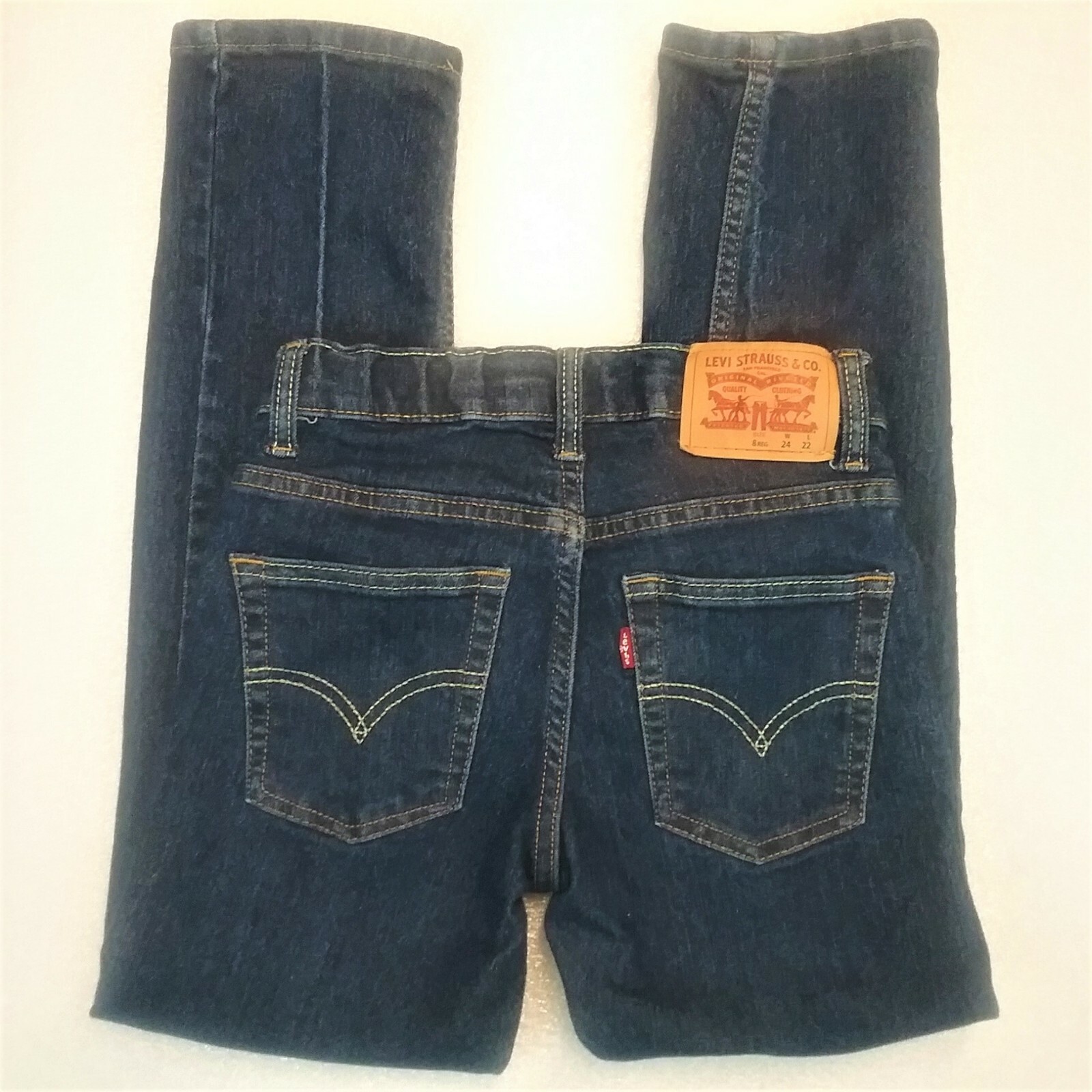 Levi’s 511 Slim Boy Jeans Size 8 Reg W24 x L22 Blue Denim