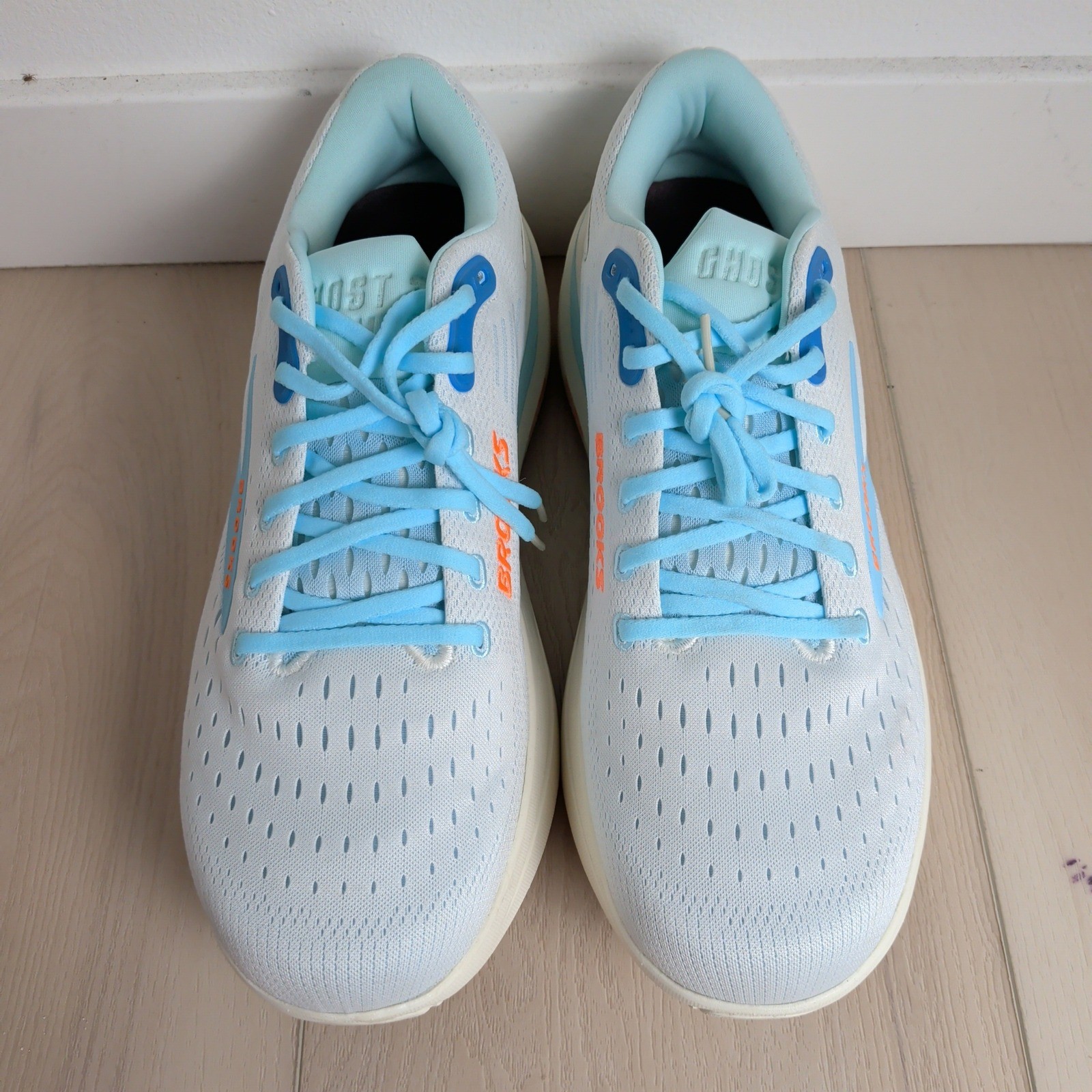 NEW Brooks Ghost Max 3 Bluewash/Atomizer/Orange Men 13 Sneaker Shoes 1104641D417