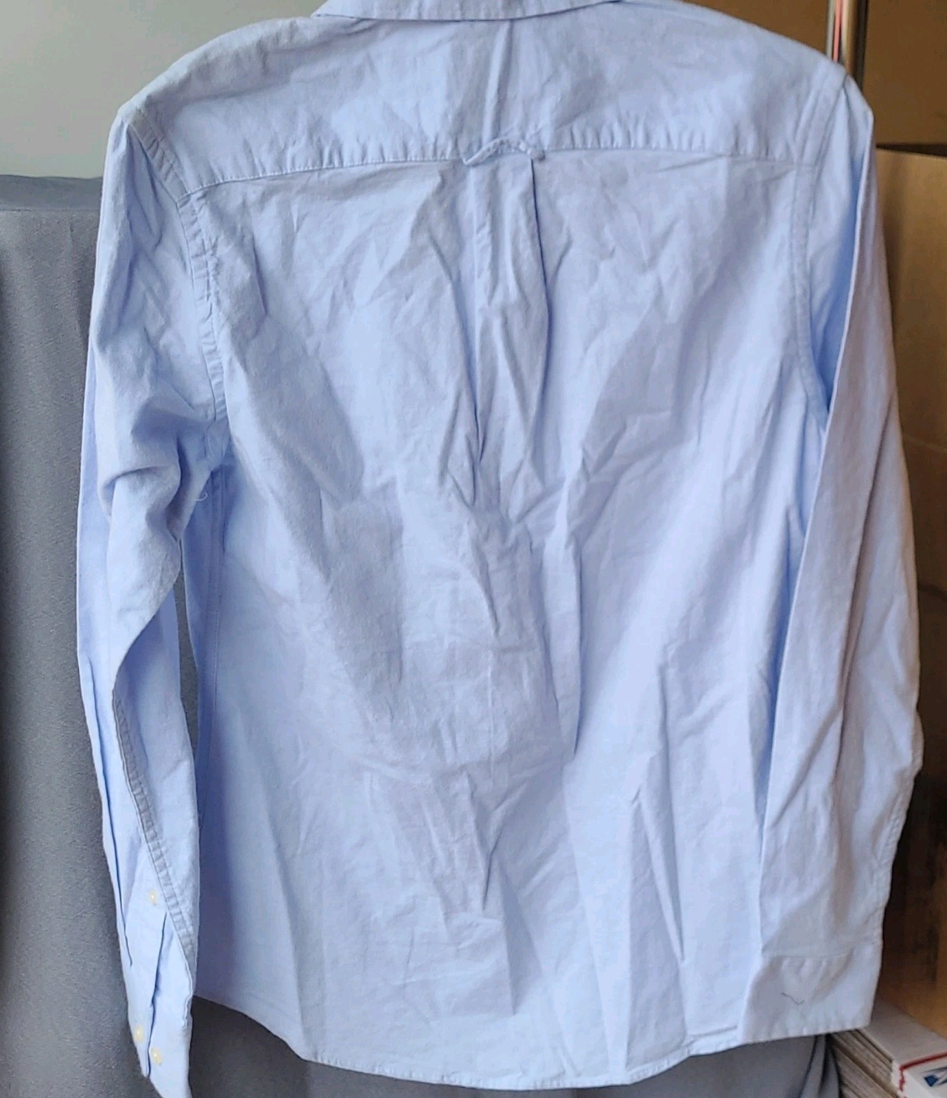 Goodfellow & Co Every Wear Oxford Button-Up Men’s Sz S Slim Blue L/S Pockets