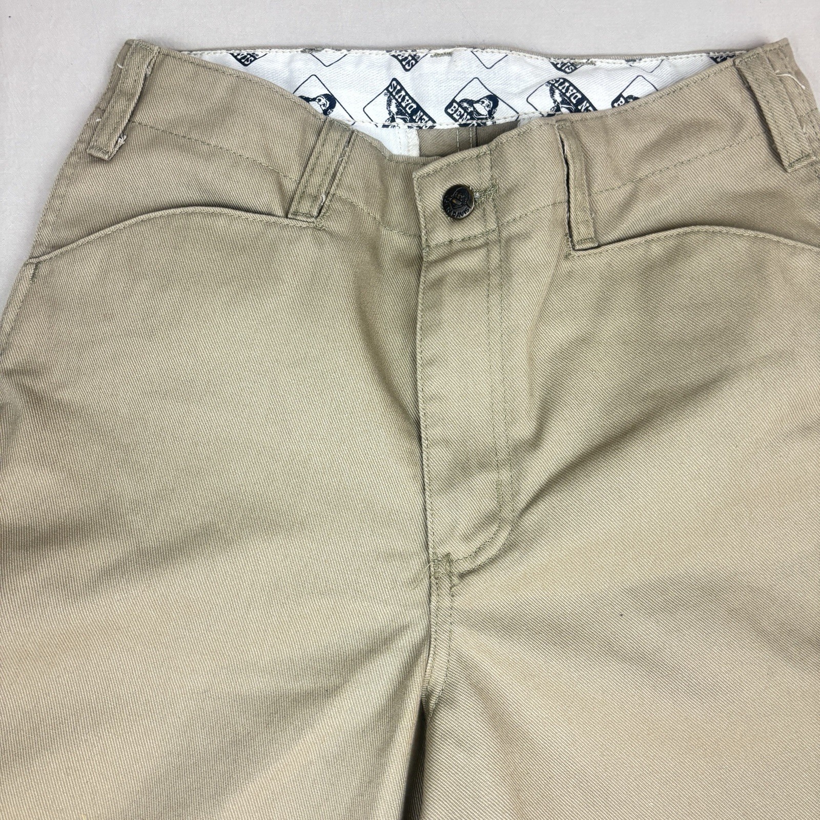 Vintage 90’s Ben Davis Khaki Frisco Pants Gorilla Work Twill Wide Leg Size 32×32