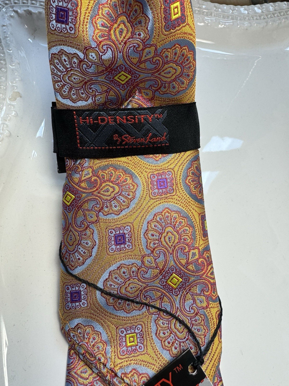 NWT Geometric Neck Tie & Hanky Steven Land – NEW Collection Hi-DENSITY