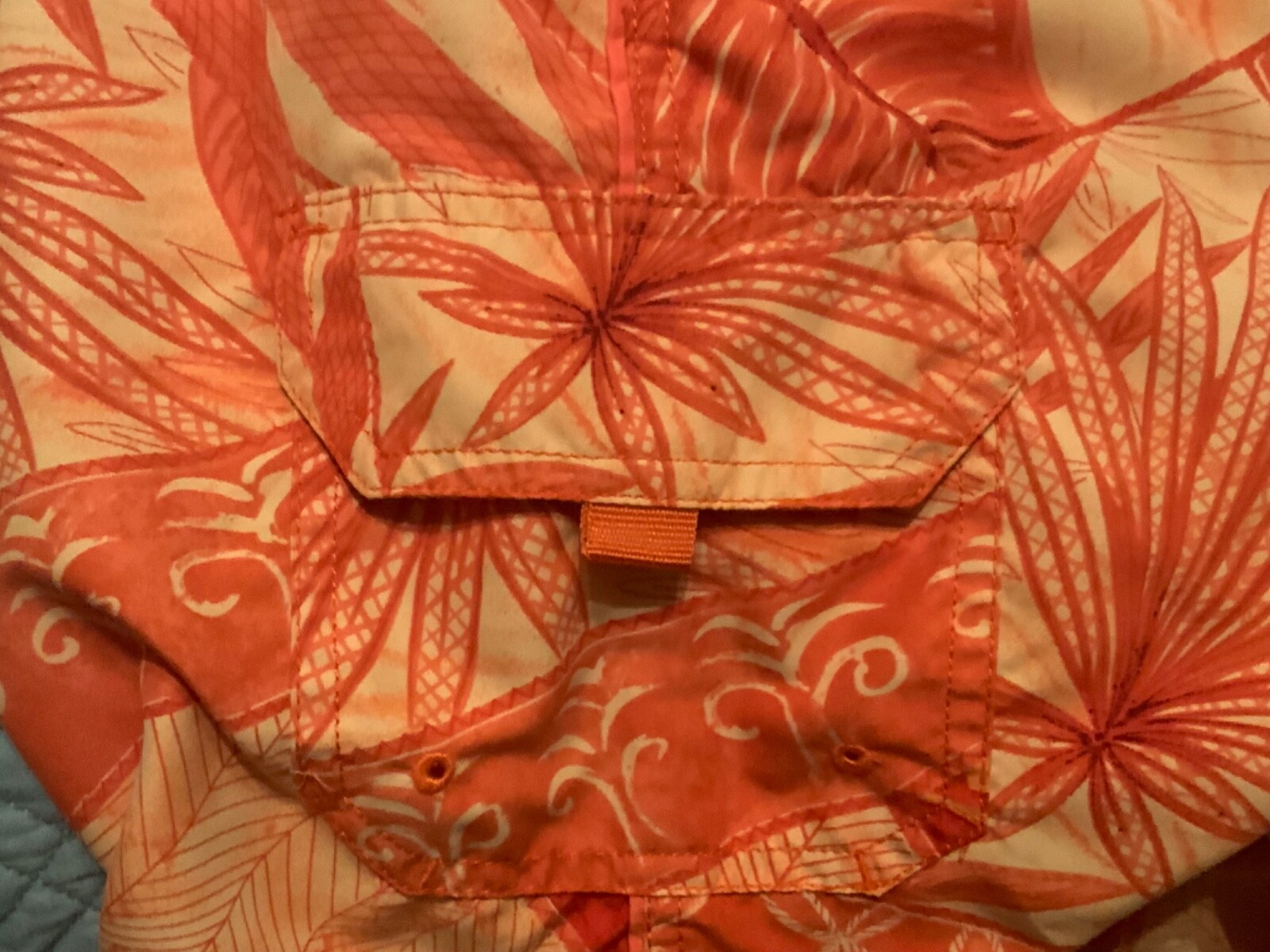 🌸 Sand N Sun Orange Floral Beach Men’s Swim Trunks Size XL 40/42🌸