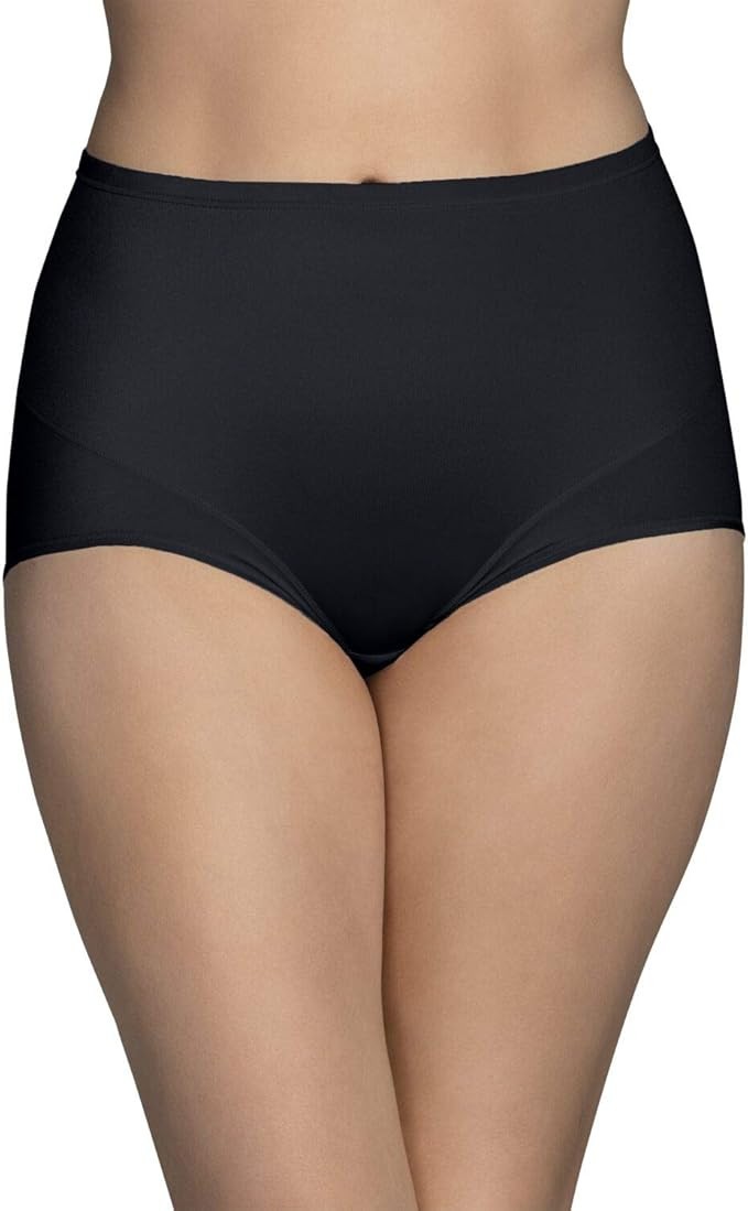 3 pc Vanity Fair Smoothing Comfort Brief Panties 13270 BLACK Sz- 8