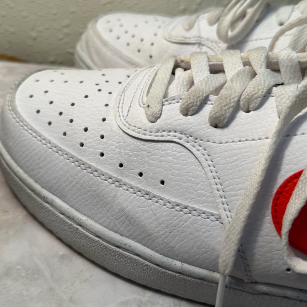 Nike Air Force 1 ’07 White Red Leather Sneakers Men’s Size 11 DH2987-100