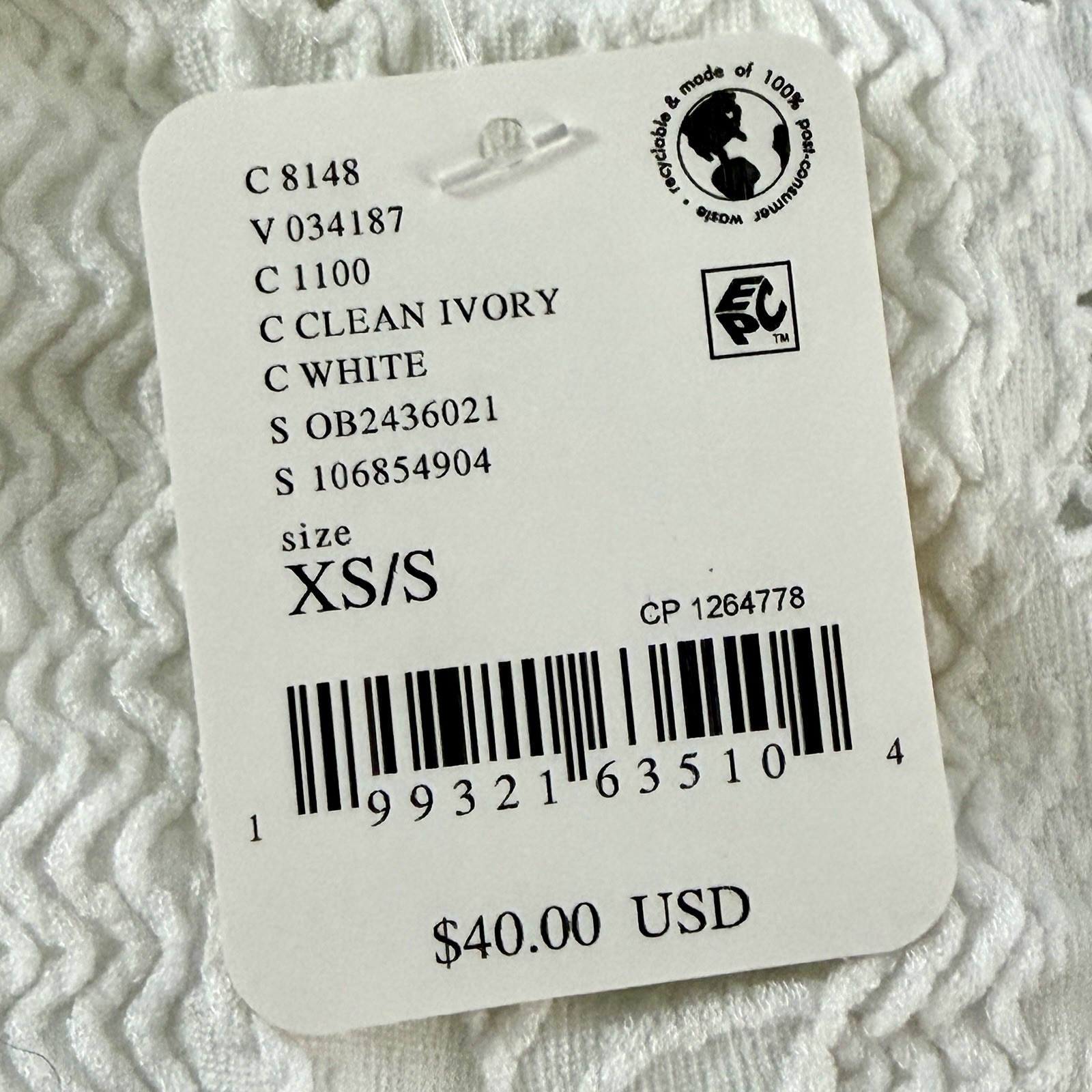Free People Intimately So Soft Frill Square Neck Tank White XS/S Cami Girly NWT