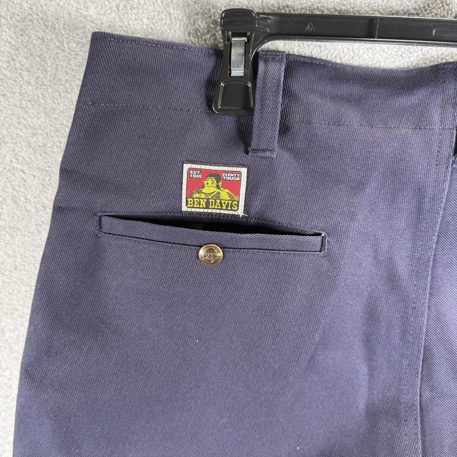 Ben Davis Men’s Original Ben’s Work Pants Blue Size 36 Heavy Duty Twill Vintage
