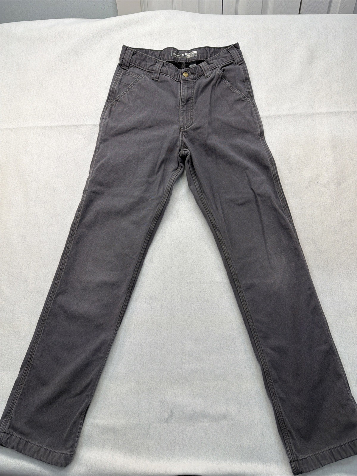 Carhartt Relaxed Fit Mens 30 X 34 Gray Pants BN 3342-M Rugged Flex