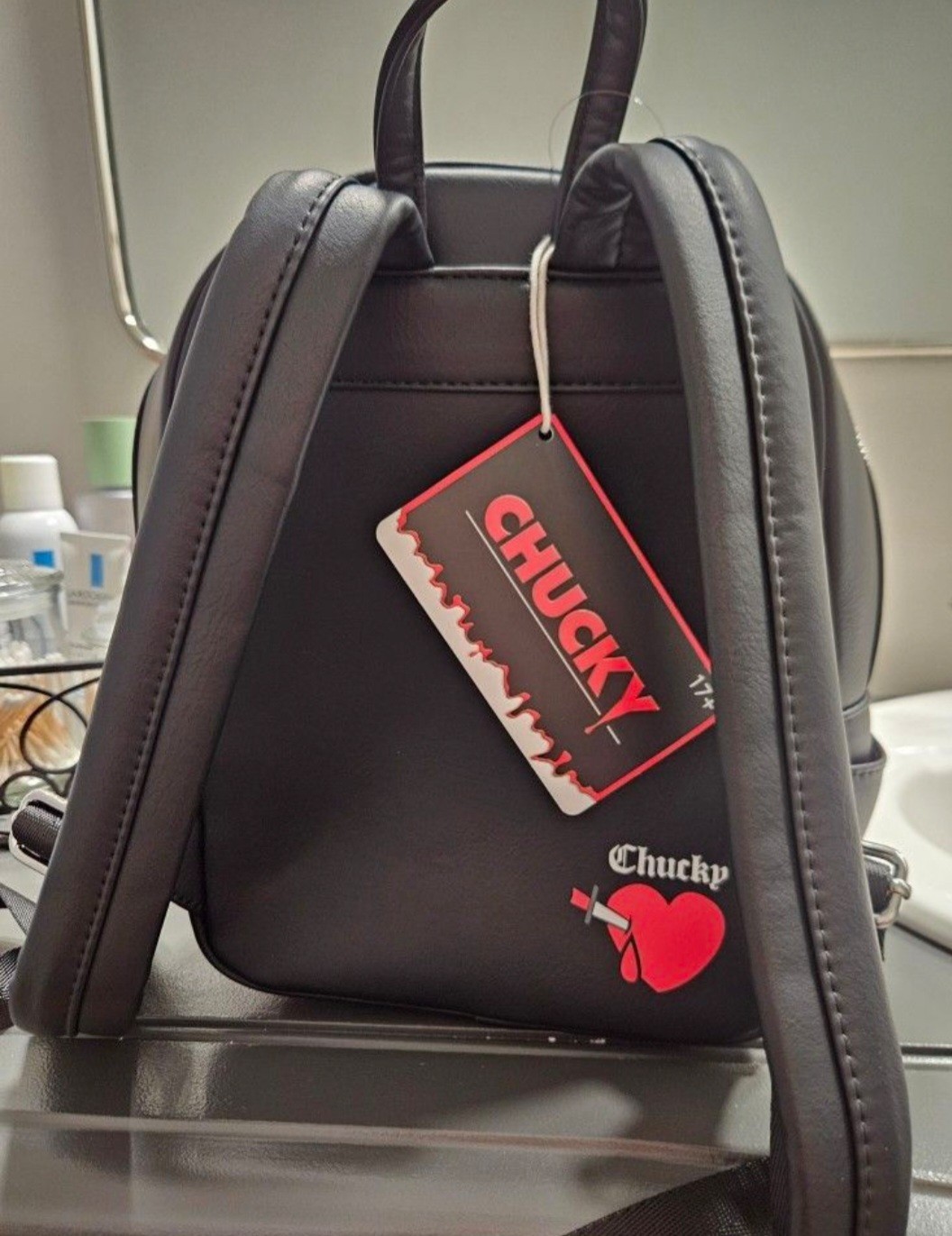 Loungefly Bride of Chucky Tiffany Cosplay Women’s Backpack, Black (LFCKBK0005)