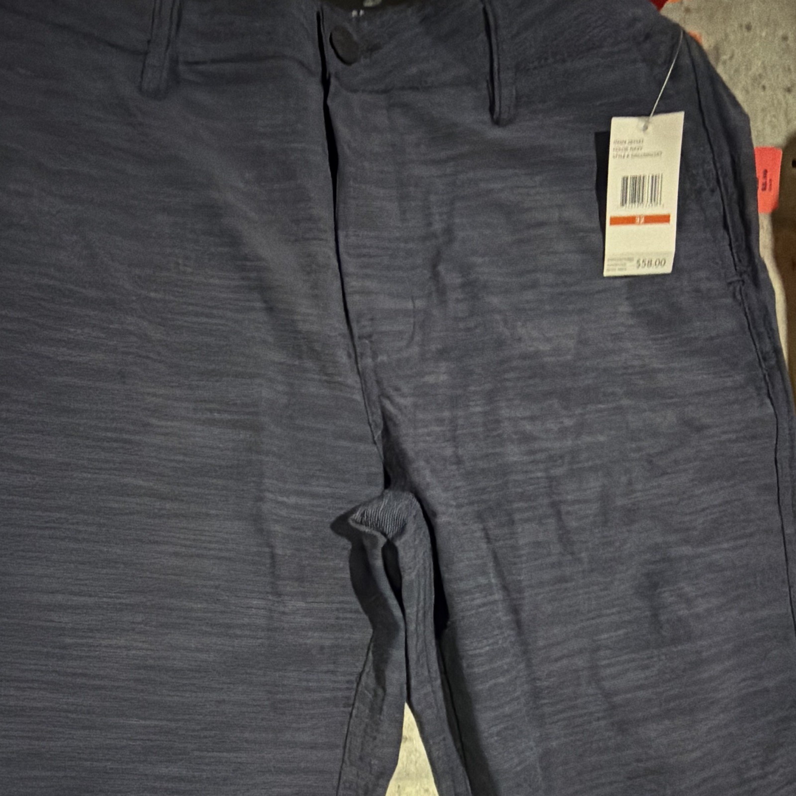 Atlantis Blue Men’s Hybrid Performance Shorts Solid Flat Front Button Quick Dry