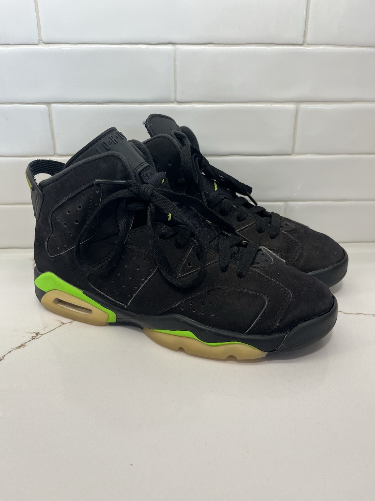 Air Jordan 6 Retro Electric Green Black GS Youth 5Y 384665-003