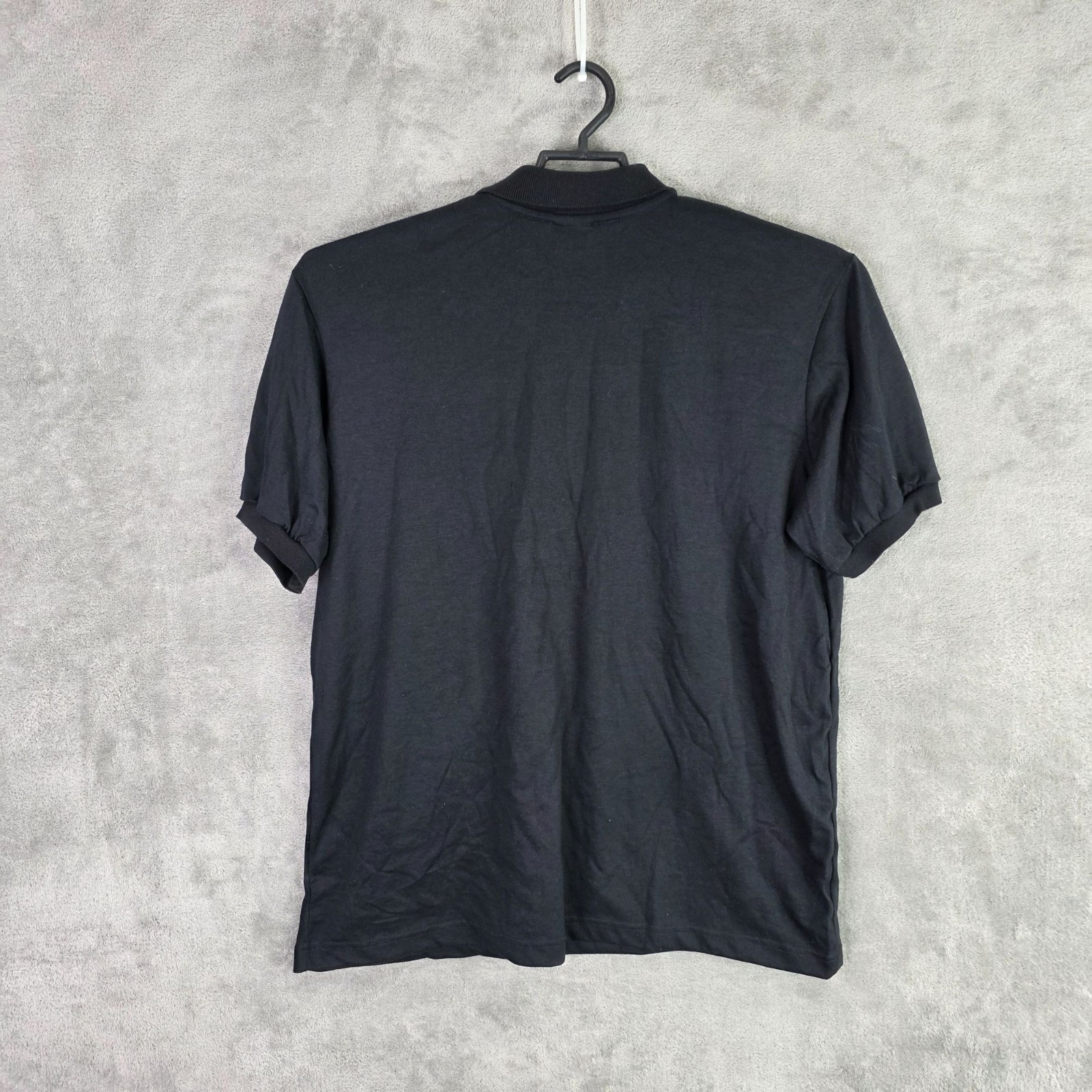 Mens Hartwell Black Polo Shirt Short Sleeve Cotton Polyester Blend Size XL