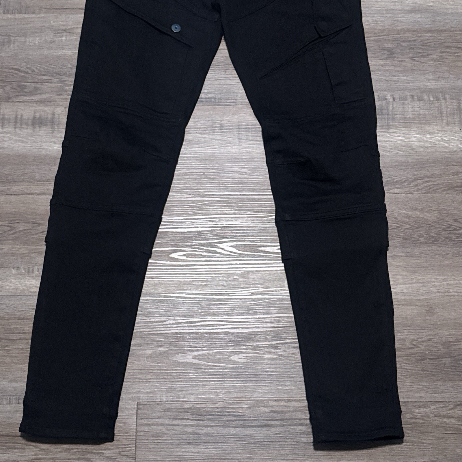 G-Star Raw Airblaze 3D Skinny Pitch Black Multi Pocket Cargo Jeans Mens 32×34