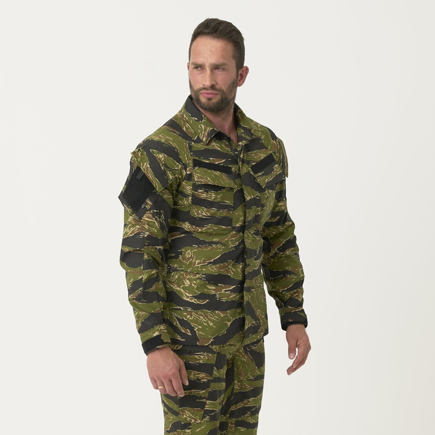 Helikon-Tex RAID Shirt Combat Field Jacket Army DNC Tiger Stripe Rhodesian Camo