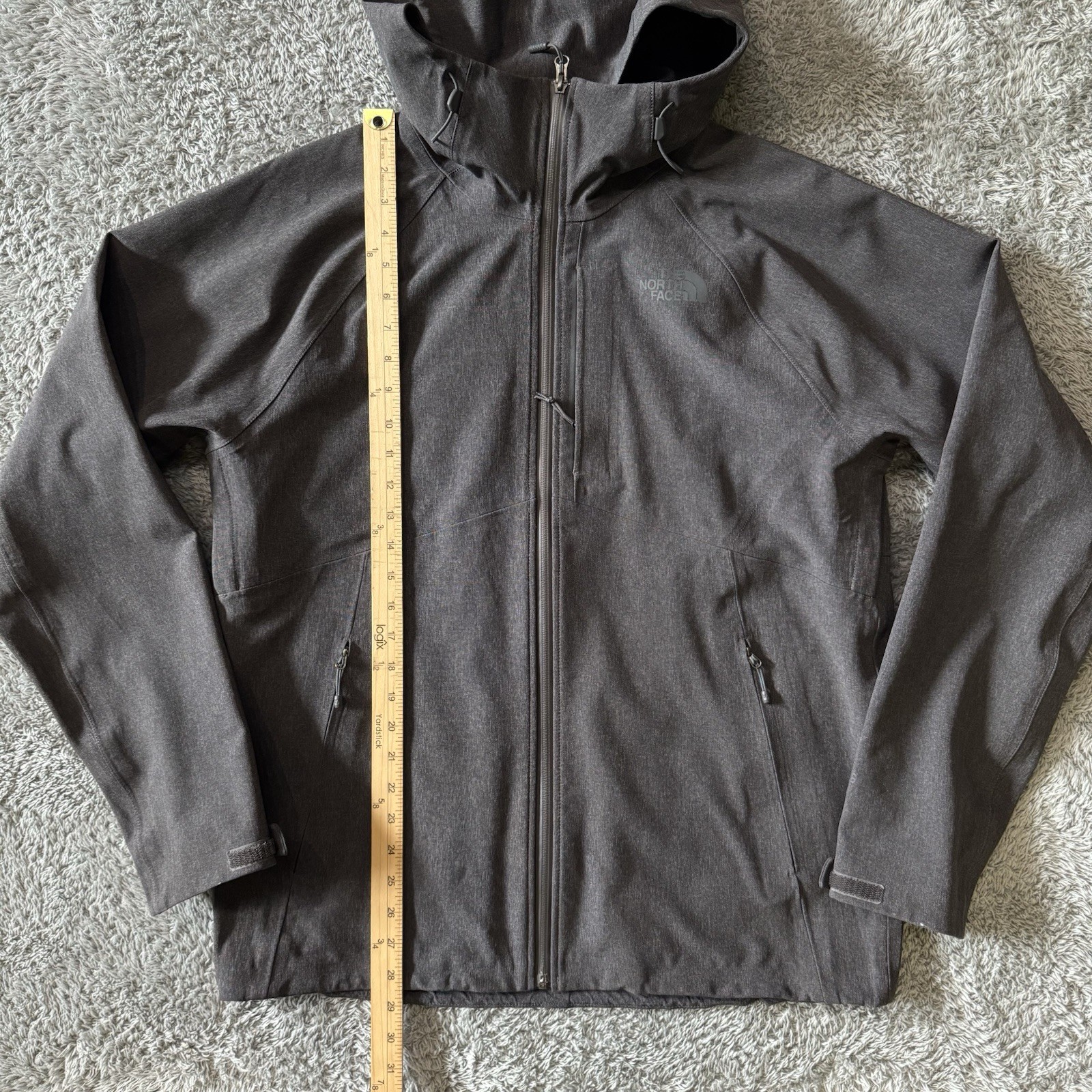 The North Face Mens Apex Flex Gore-Tex Softshell Jacket Grey Size Large