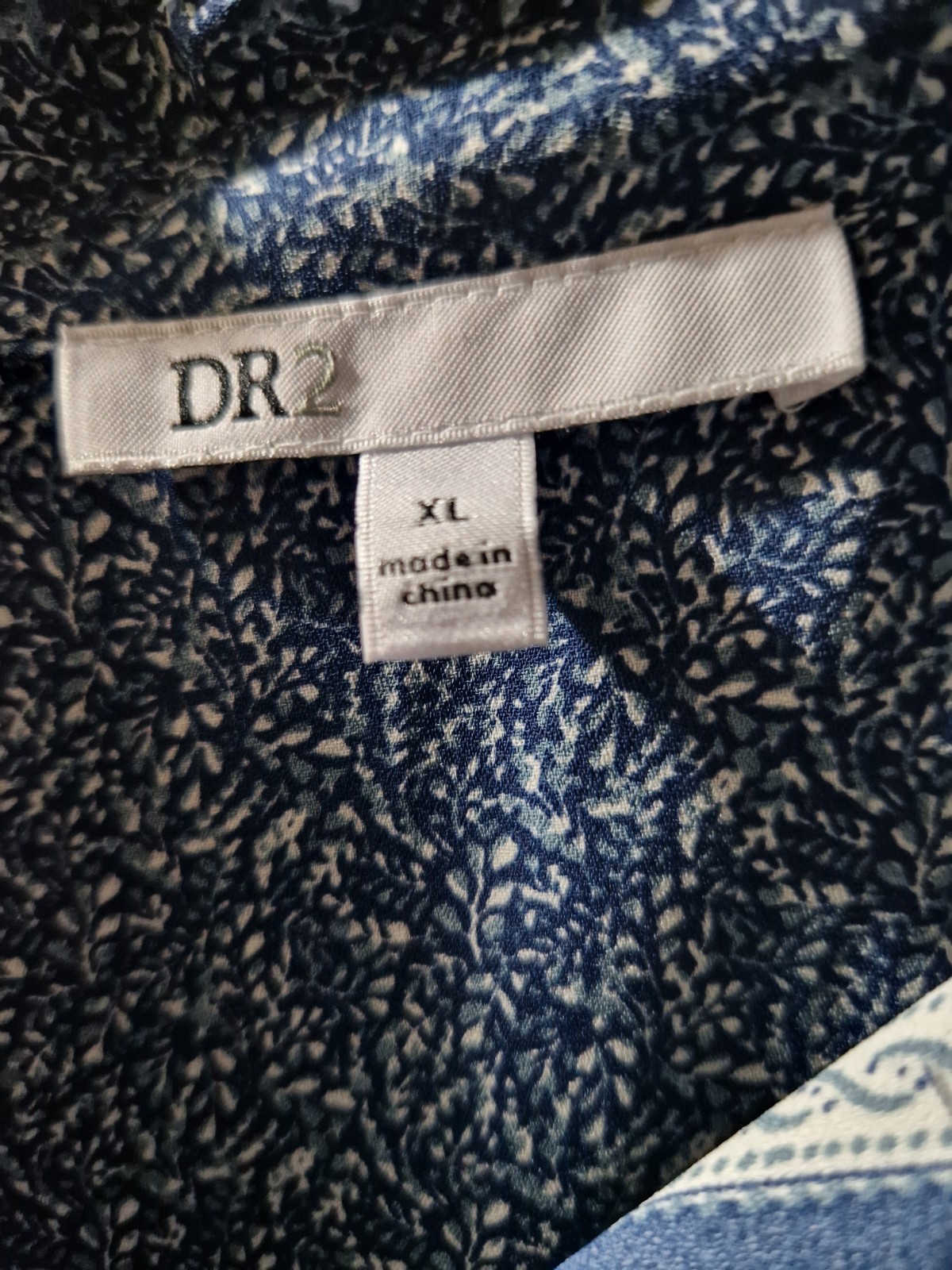 Dr 2 Ladies Top Blouse Size XL 16 BRAND NEW Without Tags Blue