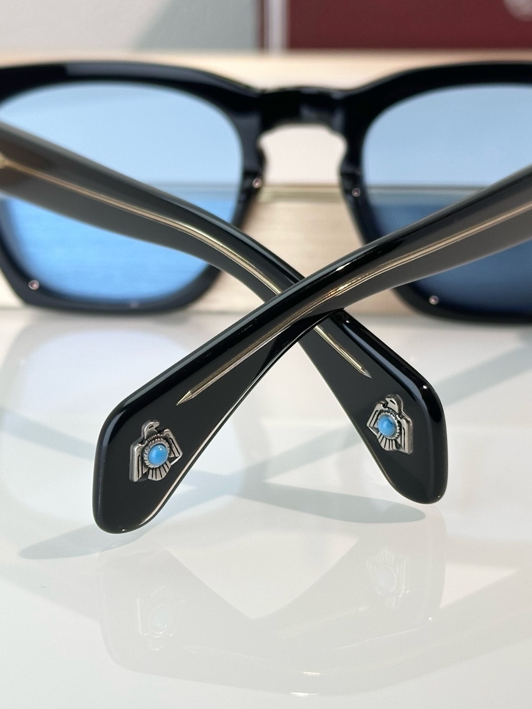 JACQUES MARIE MAGE Sunglasses JMM RAWLINS Handcrafted Black Frame 49-23-146