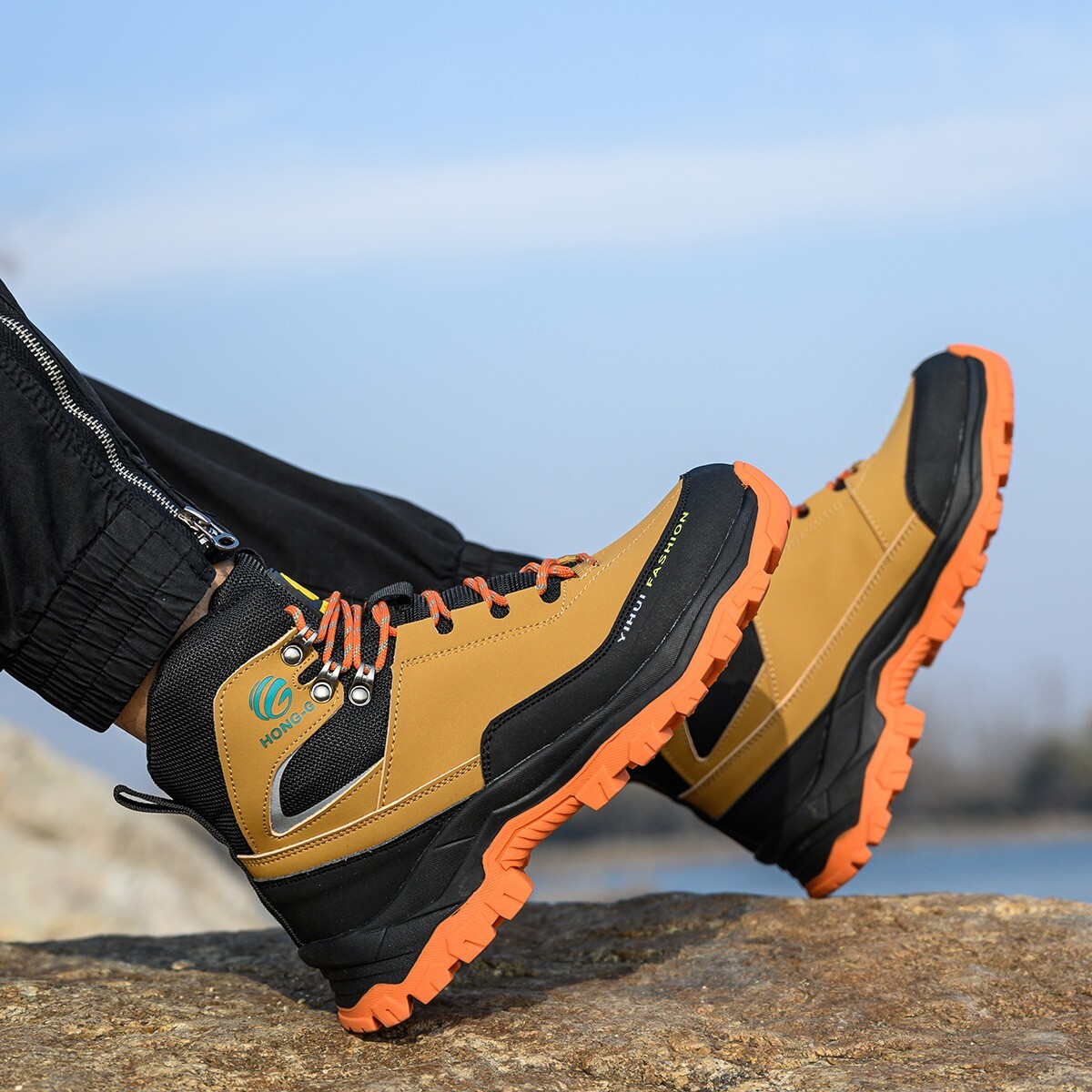 Safety Boots Men Work Indestructible Steel Toe Protective Boots Waterproof boots