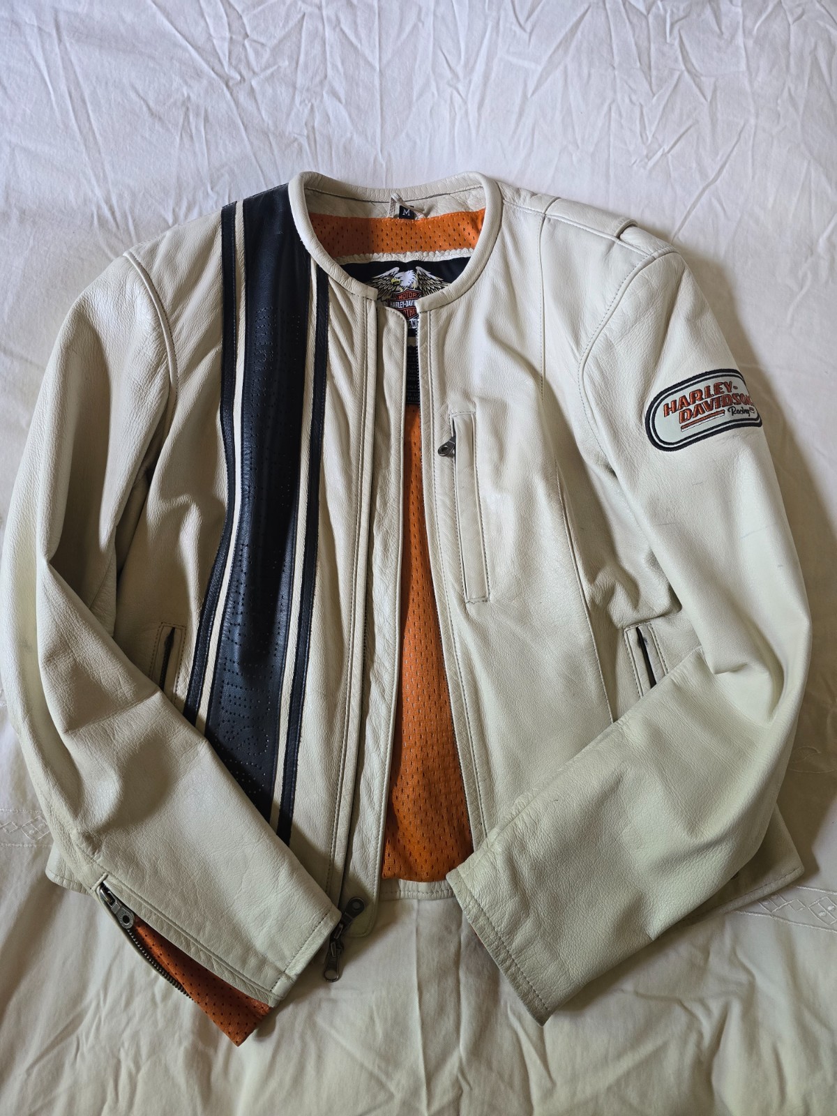 womens Harley Davidson leather jacket size medium