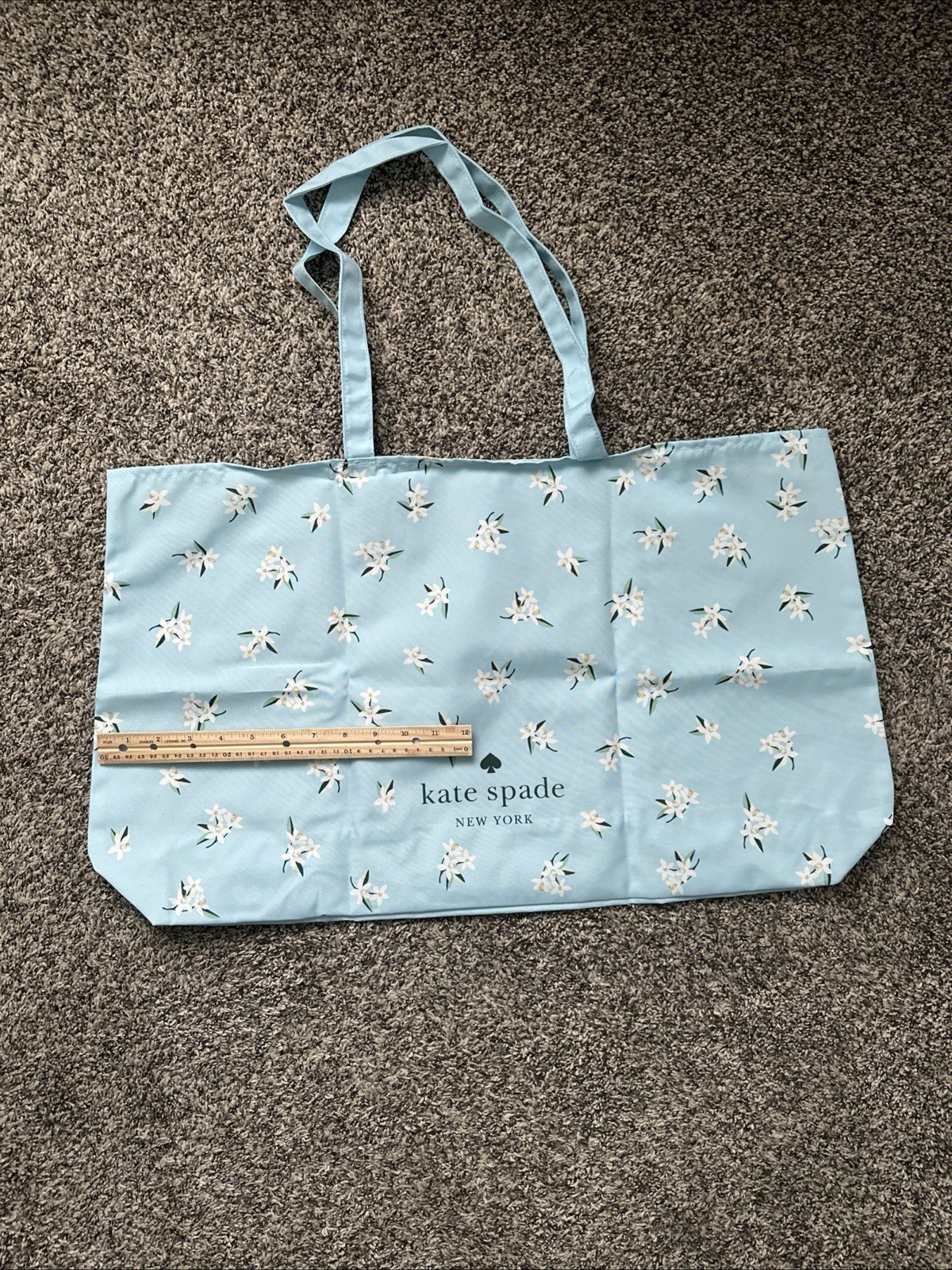 Kate Spade Canvas Re-usable Bags NEW Lot Of 2 Totes 24 1/2” Long 14” High