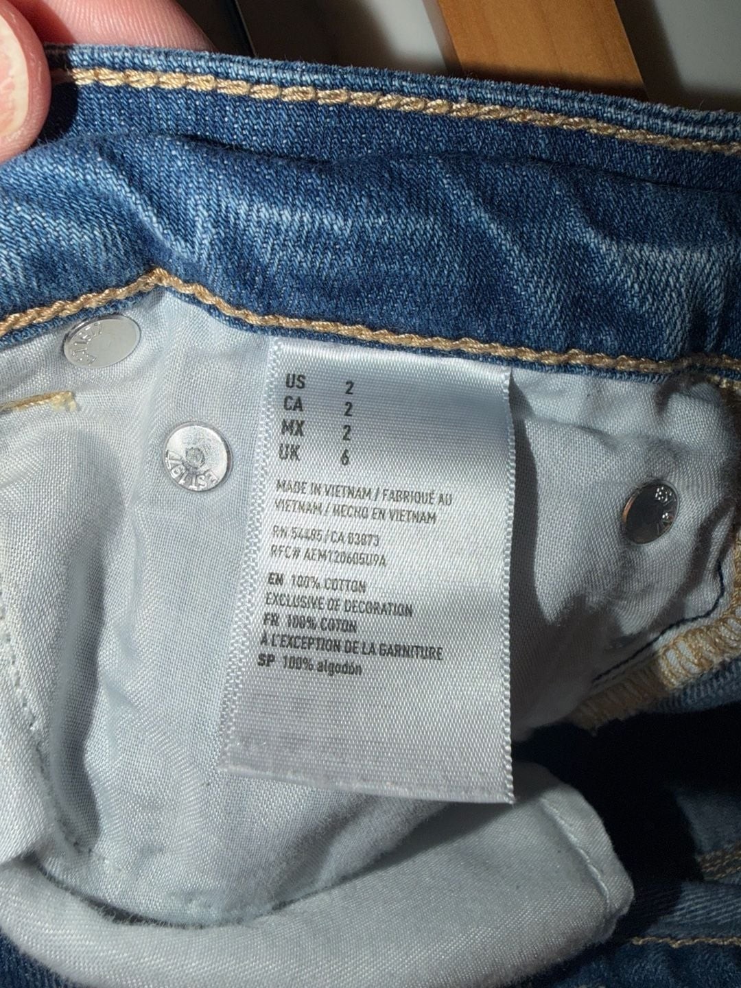 American Eagle Distressed Tomgirl Shortie Denim Shorts