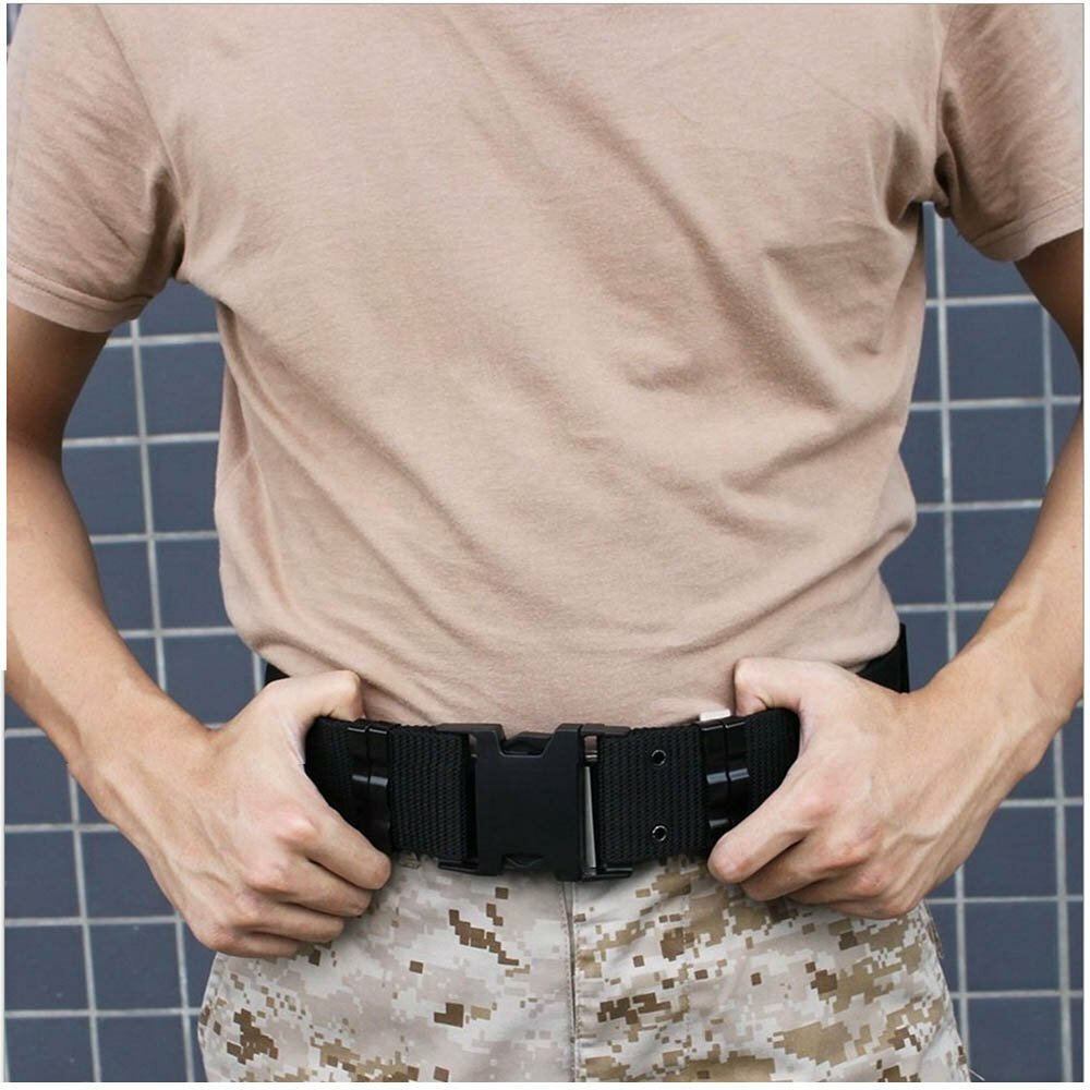 Tactical Combat Gear Security Belt Outdoor Military Adjustable Heavy Duty Belts