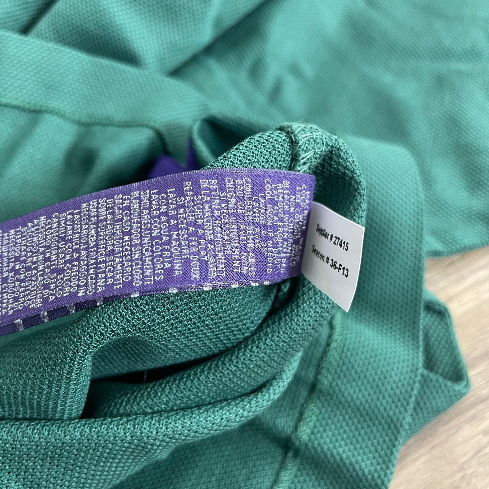 Ralph Lauren Purple Label Mens Green Cotton Pique Polo Shirt Made in Italy New M