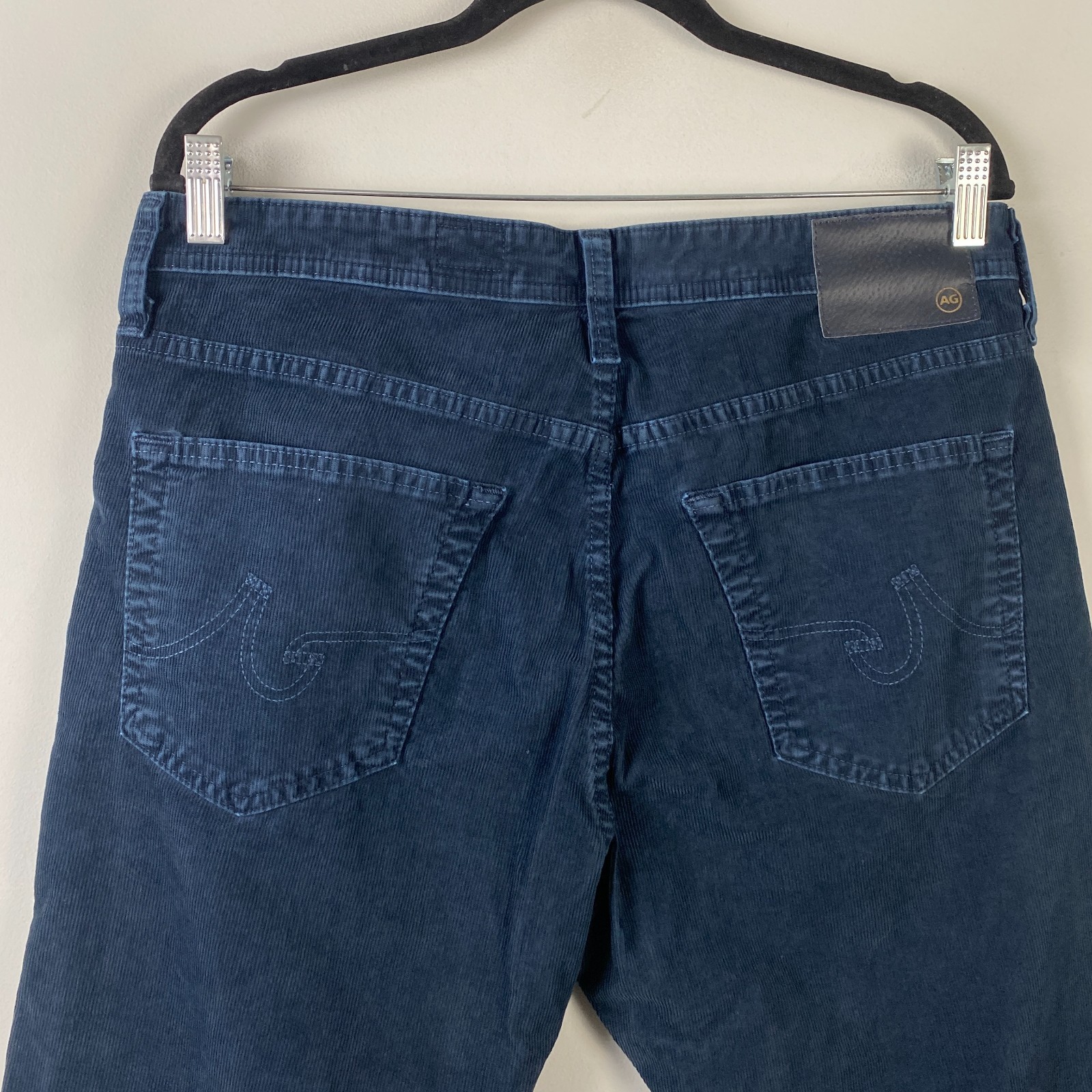 AG Adriano Goldschmied Everett Corduroy Pants Blue Slim Straight 34×34