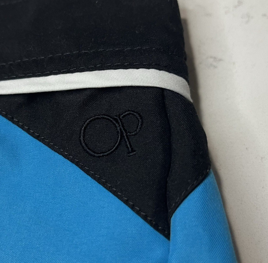 Vintage Ocean Pacific 90’s Board Shorts Black/Pink/Yellow/Blue -SIze S/Ch 3-5