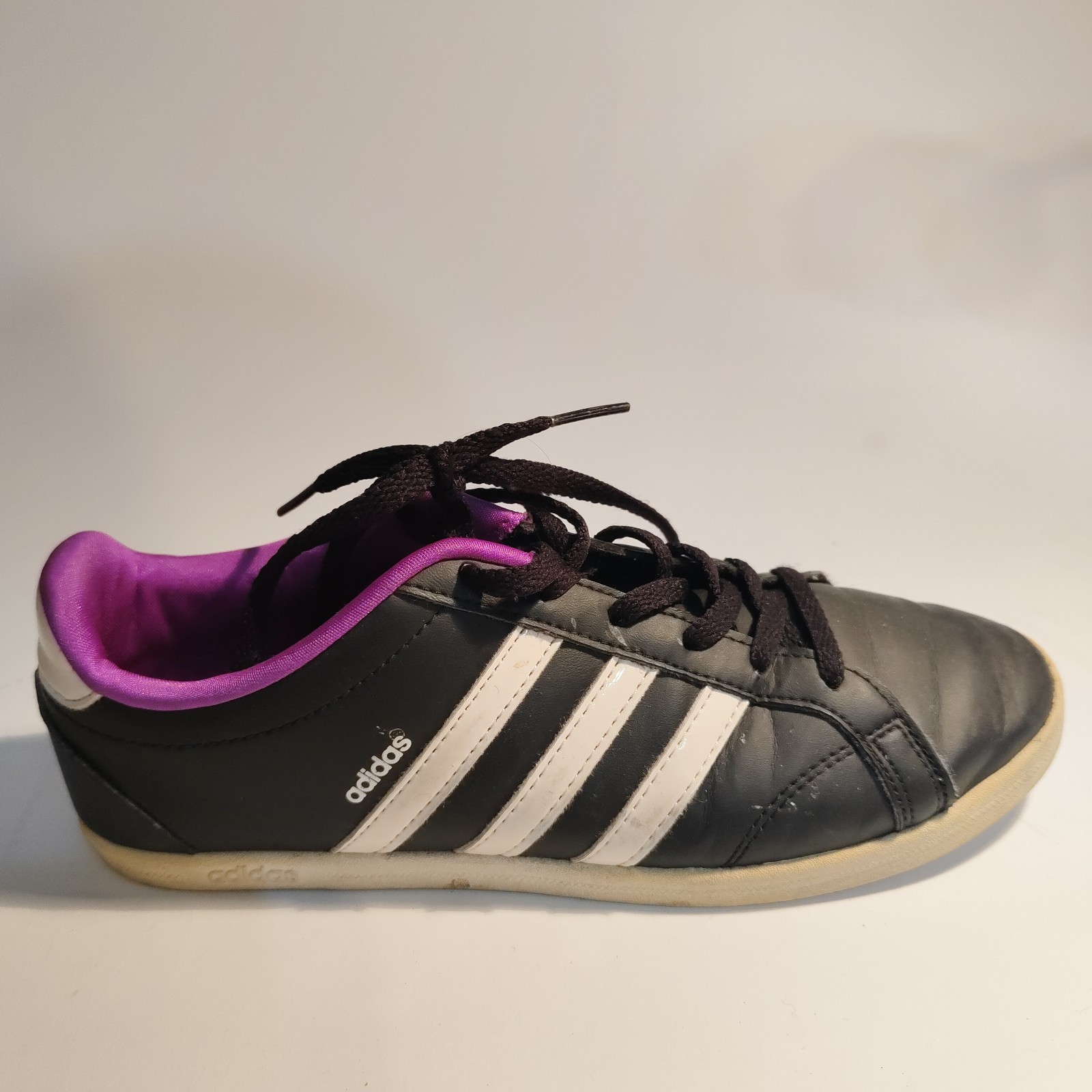Women’s ADIDAS ‘VS Coneo’ 7 US | 38 2/3 EU Shoes Black Purple | 3+ Extra 10% Off