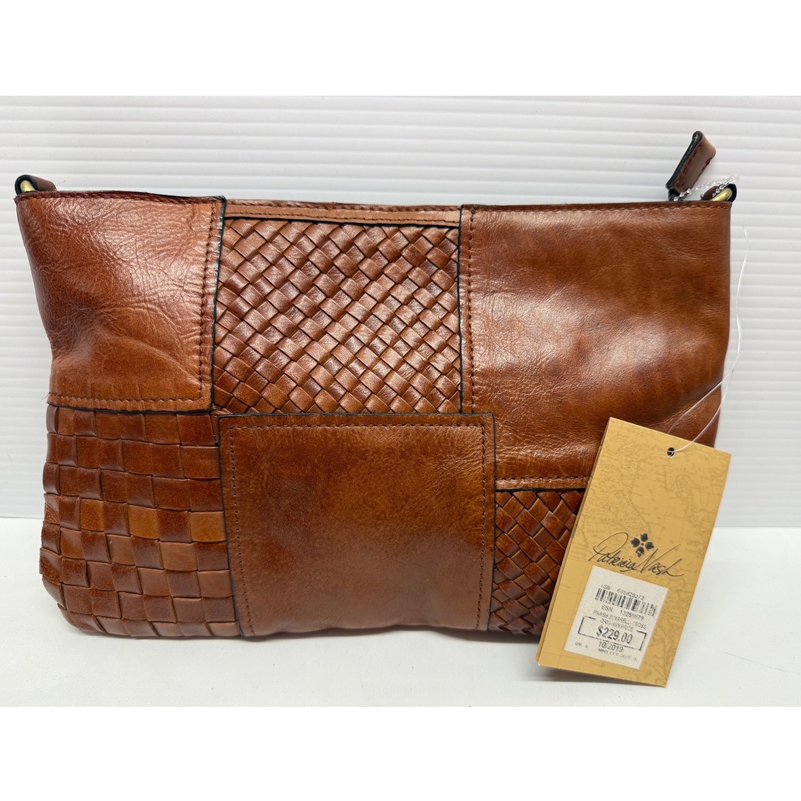 Patricia Nash Suvarelli Three Way Weave Leather CLUTCH PURSE NWTS