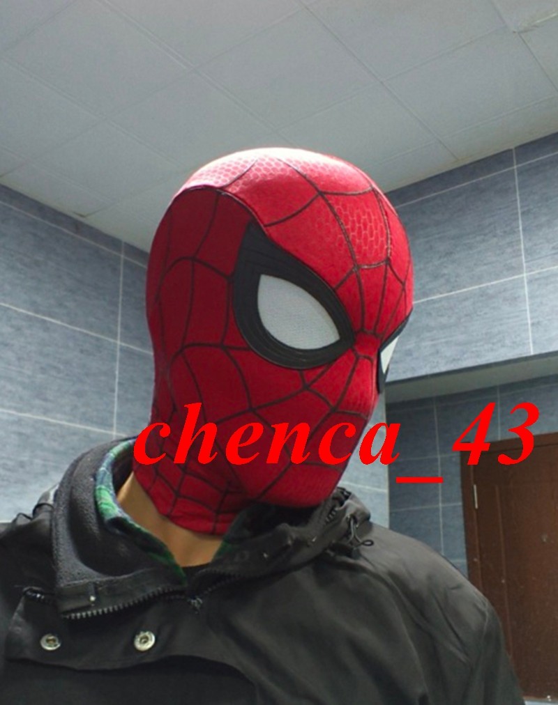 Handmade Brand New Day Mask Faceshell Eyes Spider-Man 4 Holland Cosplay Headgear