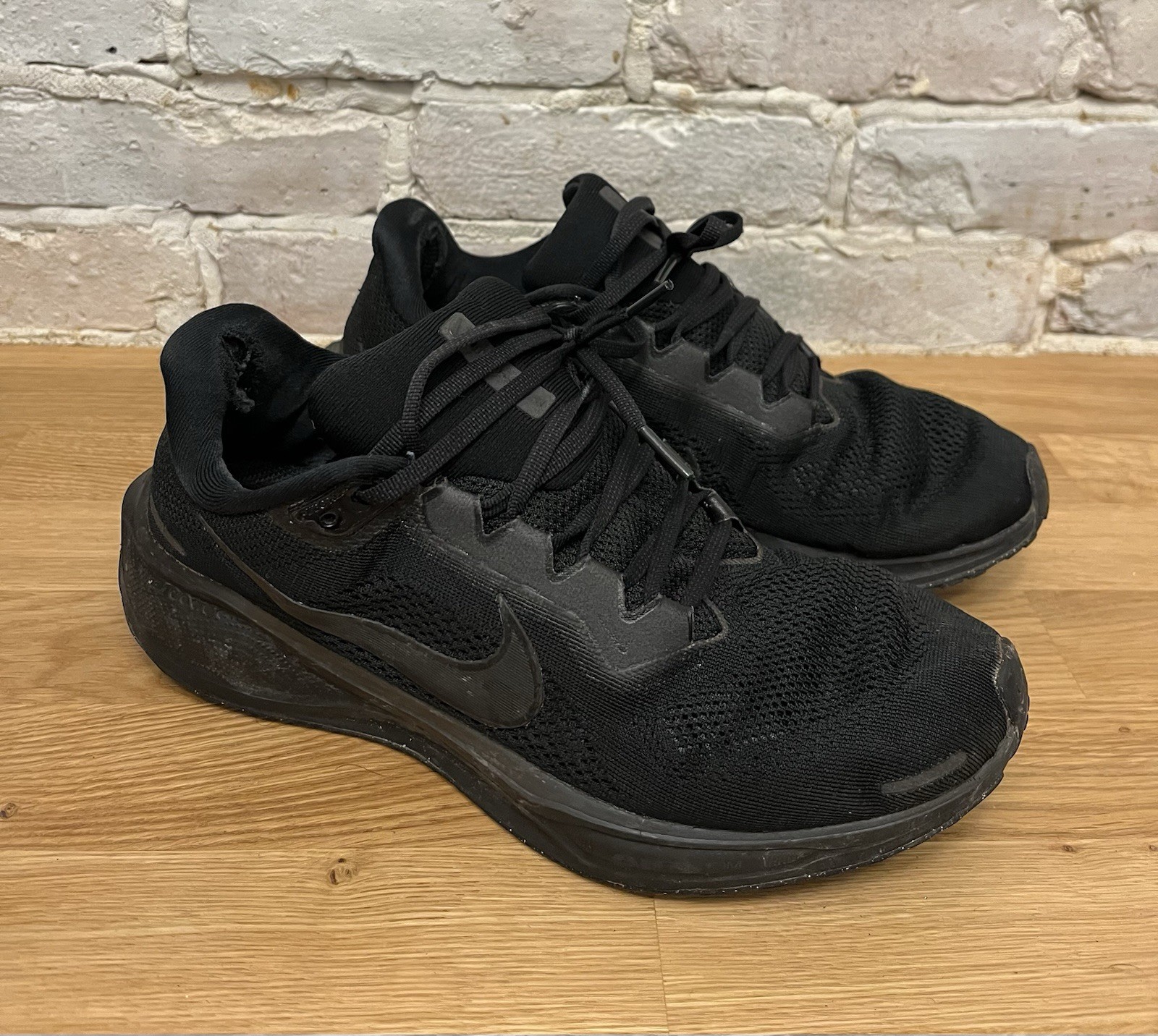 Nike Air Zoom Pegasus 41 ‘Triple Black’ Athletic Sneakers Men’s Size 9.5 Trashed