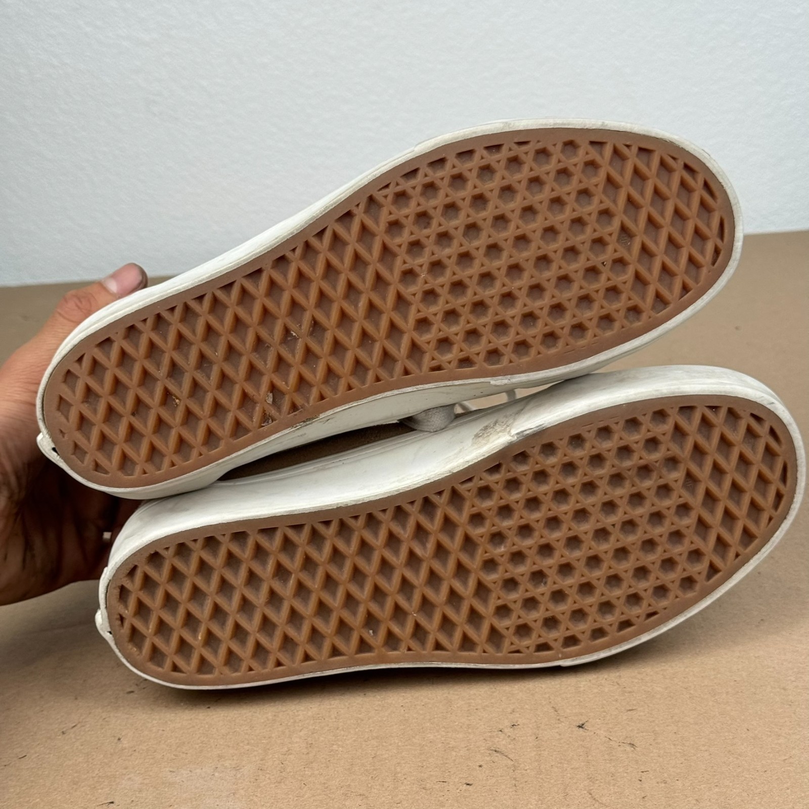 Vans Old Skool Stacked Tan Suede Platform Sneakers Men 8 Women 9.5