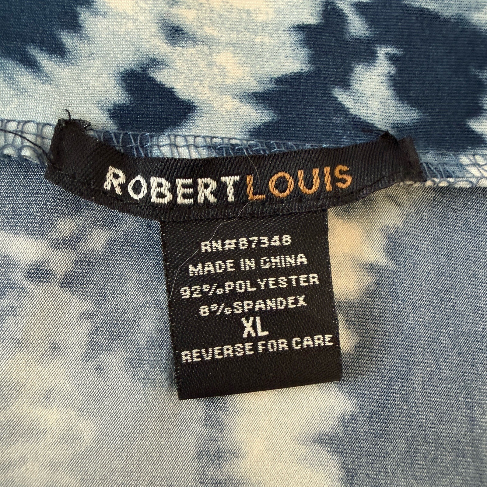 Robert Louis Womens Tie Dye Blue Maxi Skirt XL
