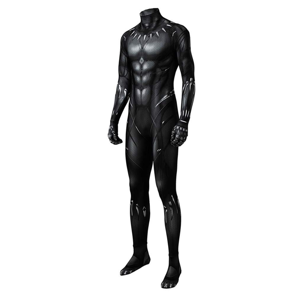 Black Panther Avengers Jumpsuit + Mask Set For Kids Adult Costume Cosplay Outfit