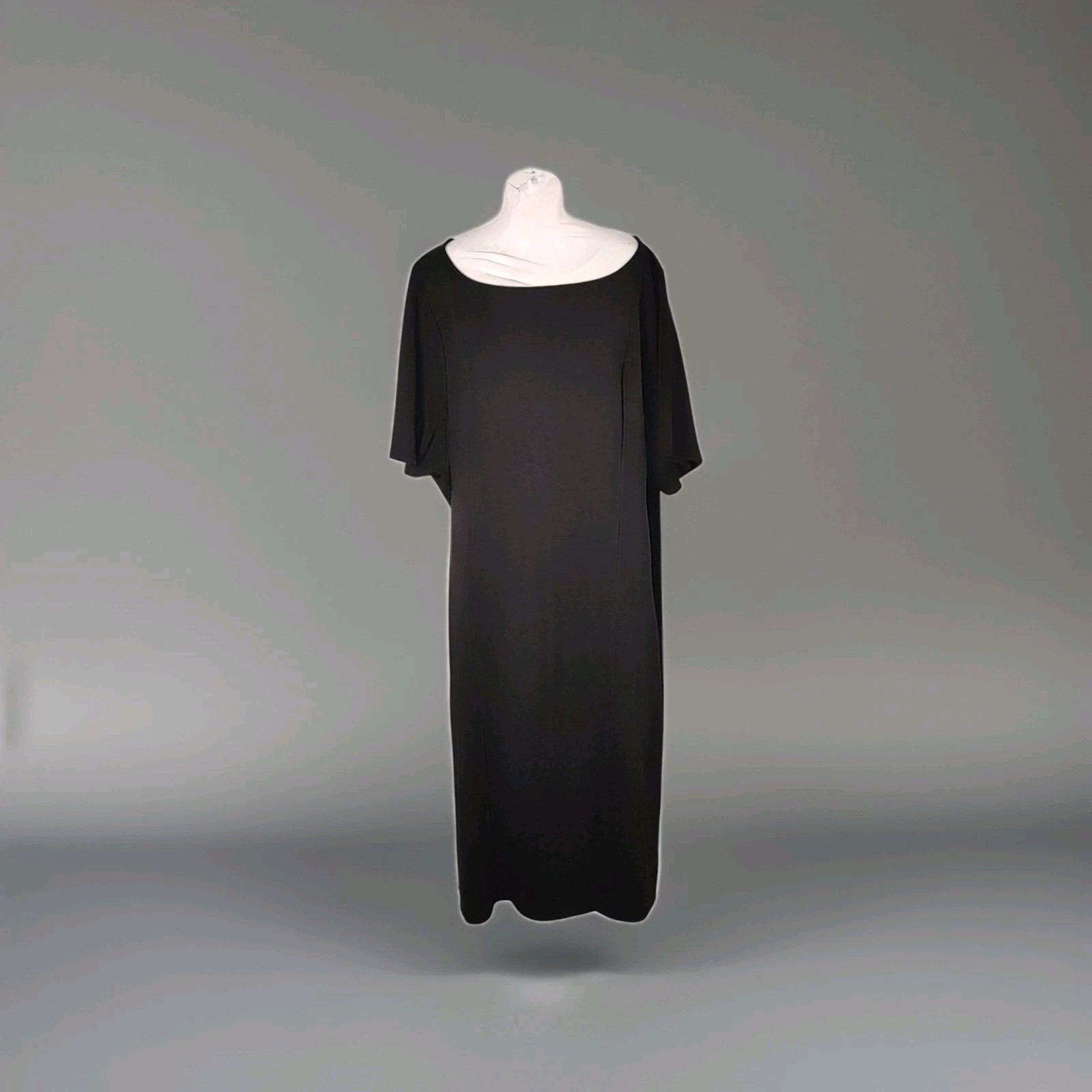 Torrid Soft Black Studio A Line Size 6 30 NWT Minimalist Buisunes Casual Dress