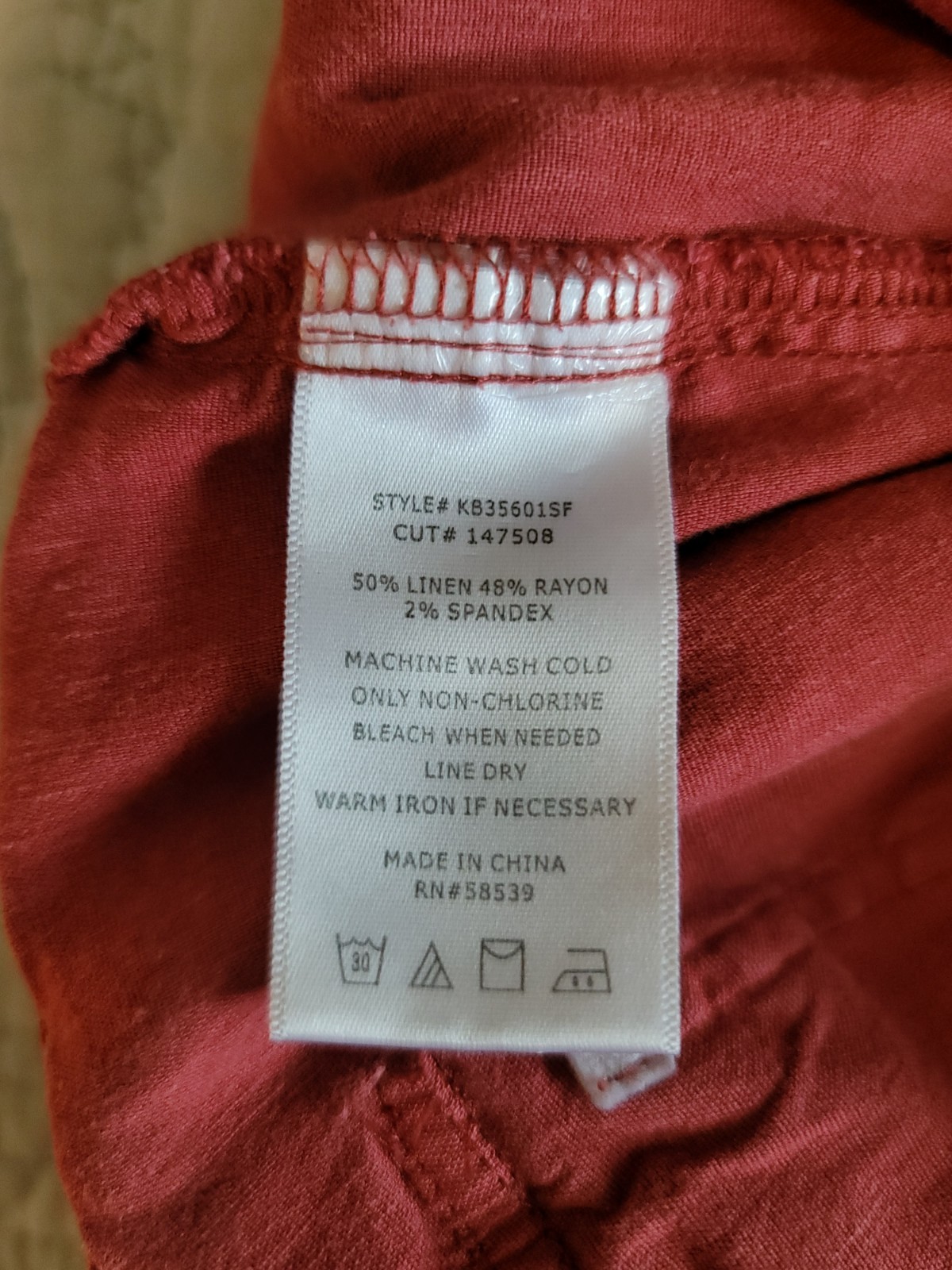 Kut From The Kloth Womans Paper Bag Pants/ Full Length/Size L/Dusty Pearl Pink