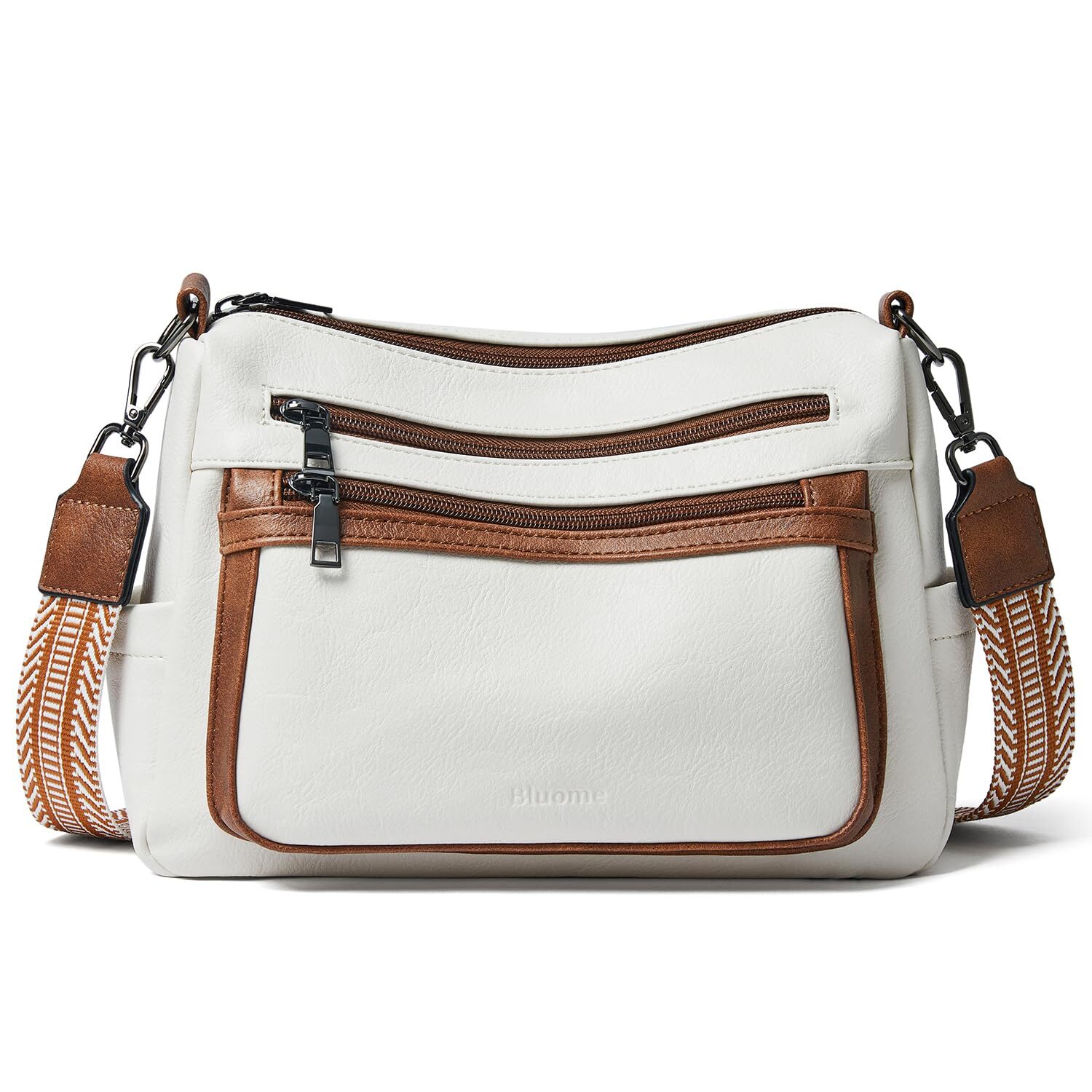 Crossbody Purses for Women, Vegan Leather Shoulder Bag Handbags Medium Bag with