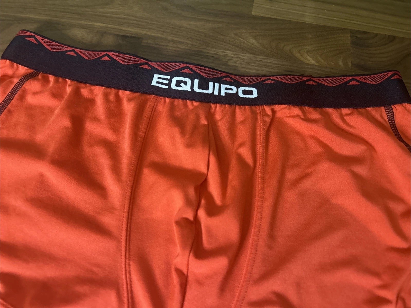 Mens Underwear Equipo Brazillan Trunk Size M Red Street Logo Waist Band Ringer