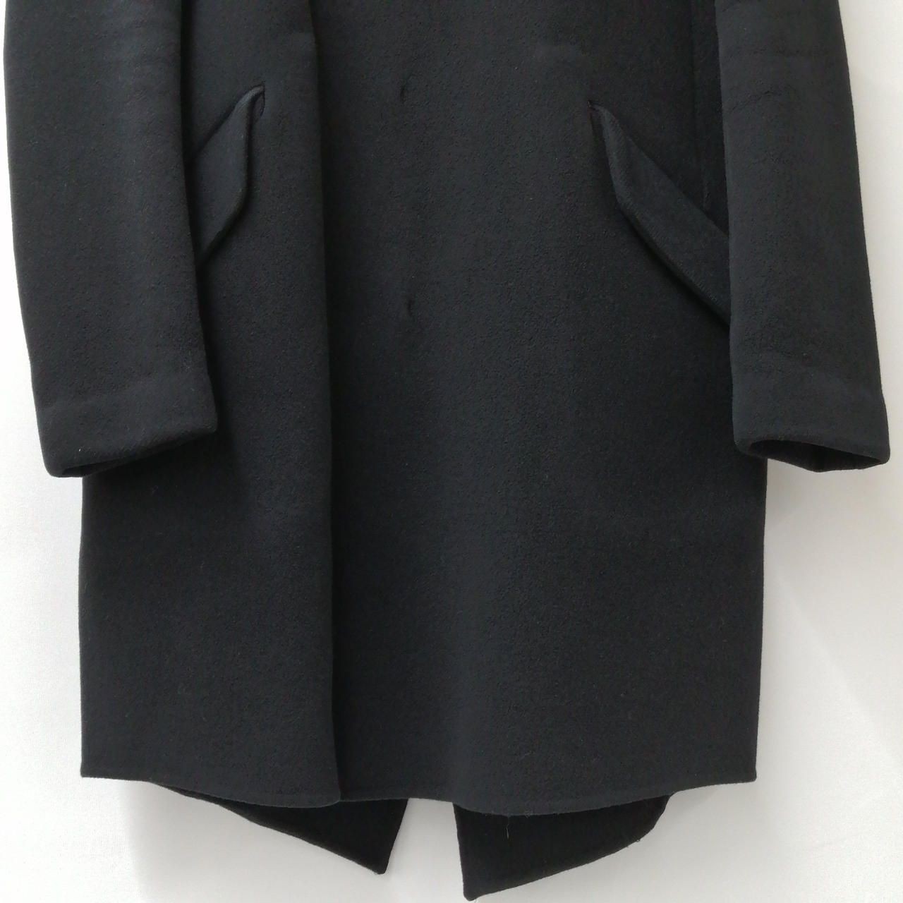 KAZUYUKI KUMAGAI ATTACHMENT Cashmere Blend Melton Coat 413063717 Ripped Used